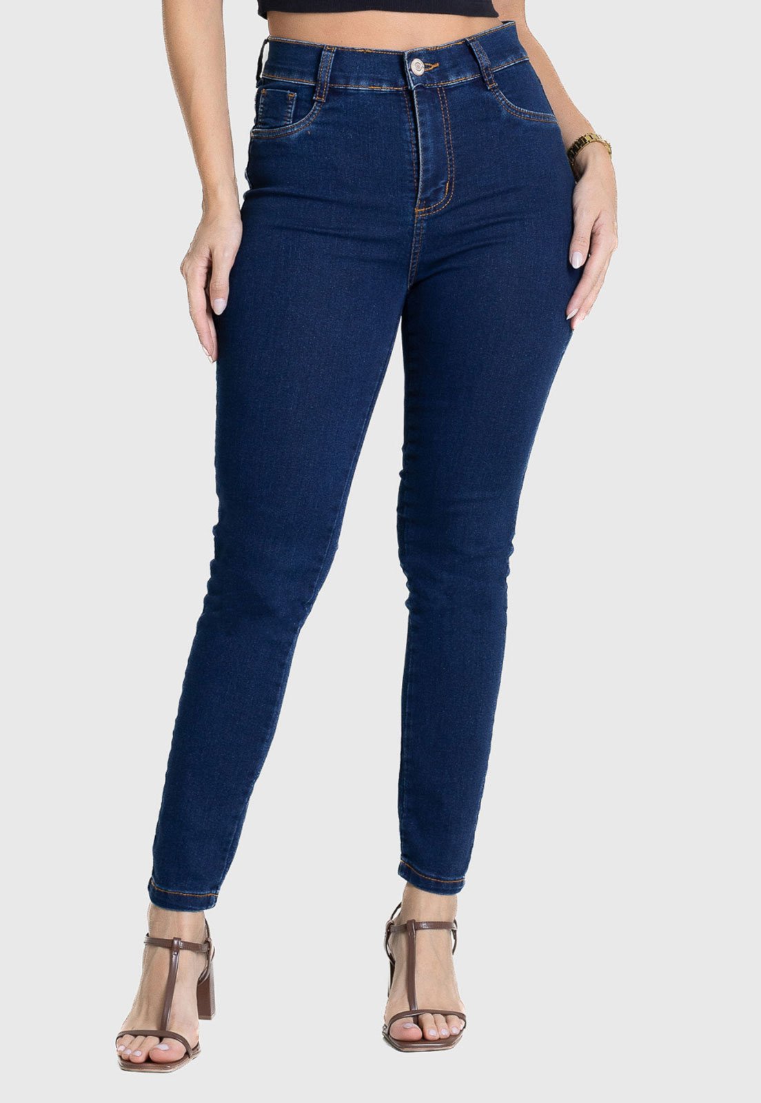 Calça Feminina Sawary Cigarrete Azul