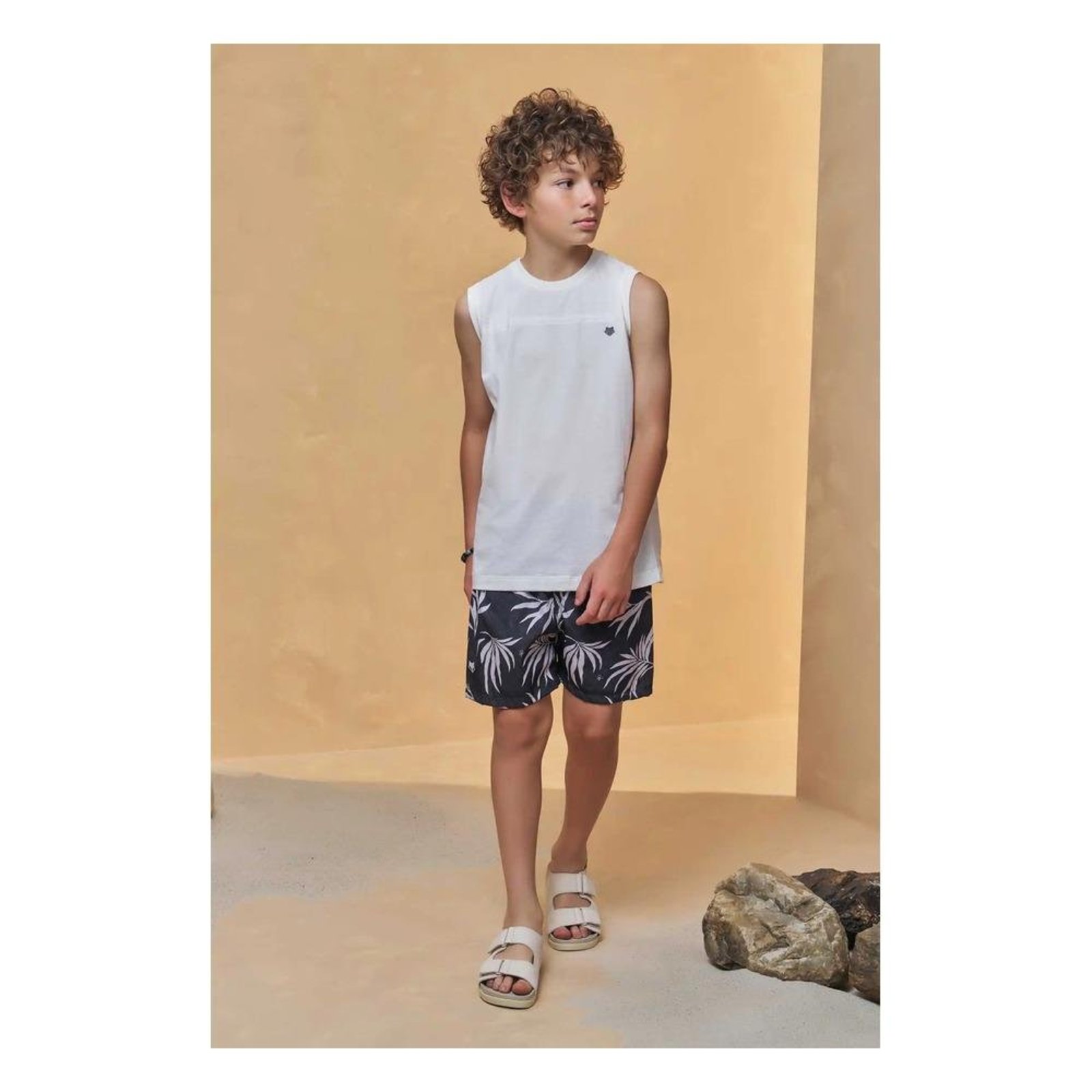 Infantil - Conjunto Regata Menino Johnny Fox 10 Off-white