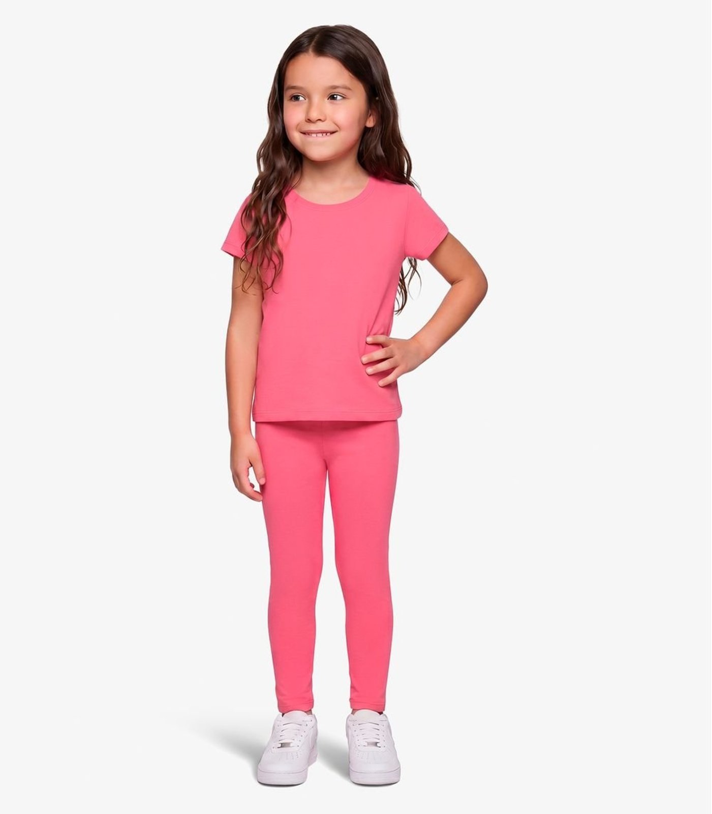 Infantil - Calça Legging Feminina Rovi Rosa