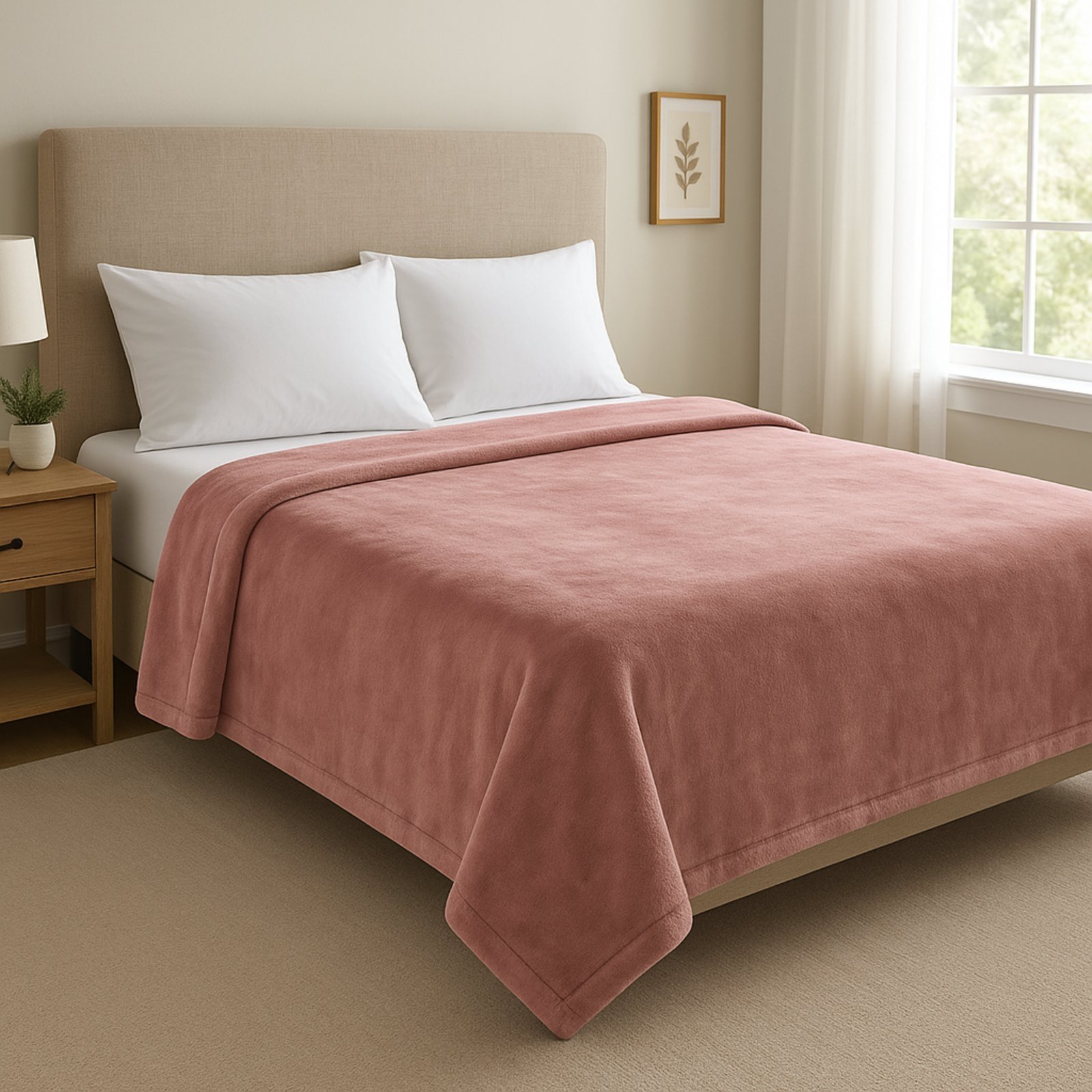 Manta Blanket High 300 Toque de Seda Queen 220x240cm Kacyumara Rosa