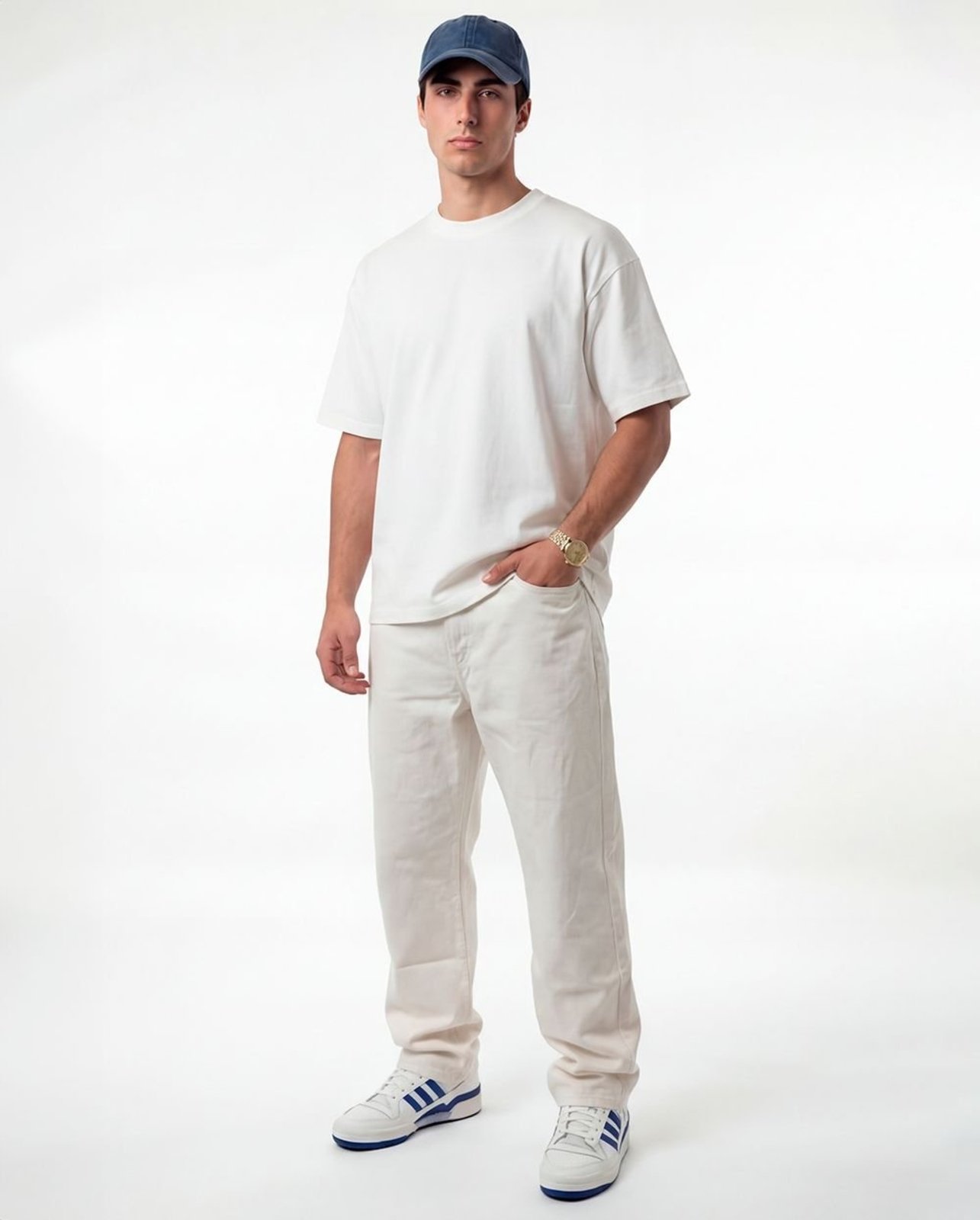Calça Jeans Baggy Masculina 25293 Off White Consciência