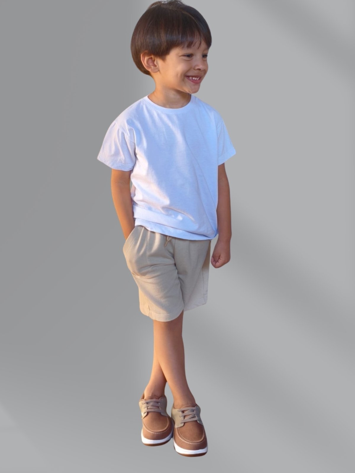 Infantil - Camiseta Manga Curta Urbania Algodão Branco Branca