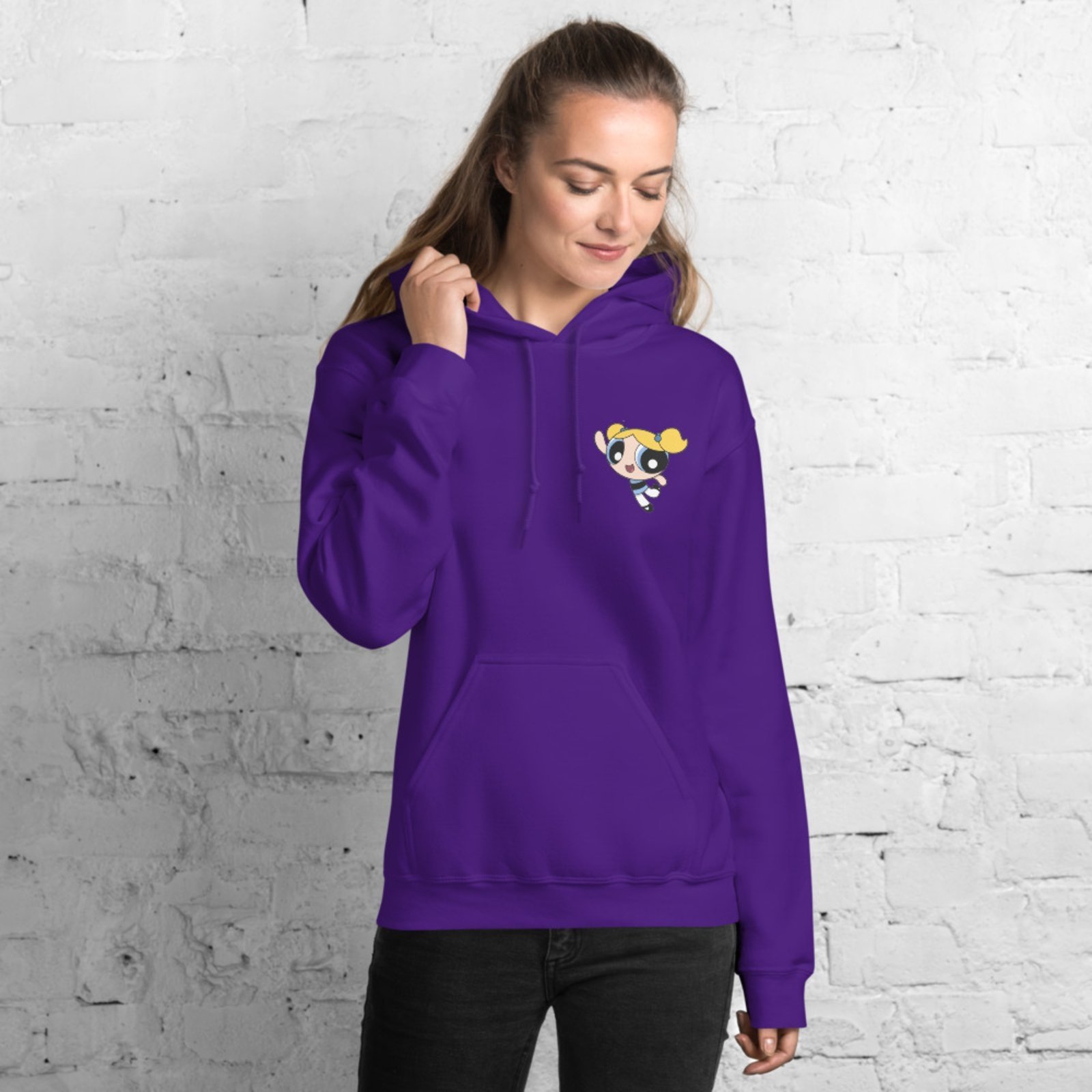 Moletom Flanelado Blusa de Frio Fechado Urbania Moleton Mooboo Masculino Roxo estampa Lindinha poderosa