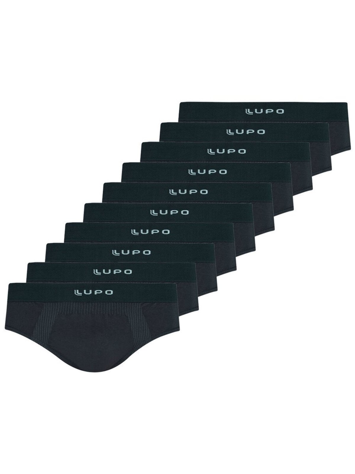 Kit com 10 Cuecas Slip Lupo 681-001
