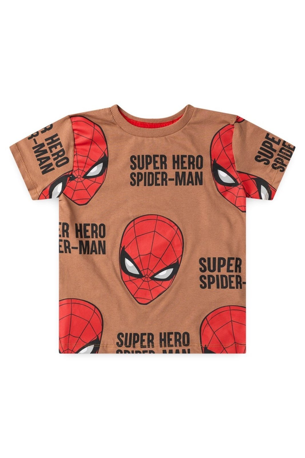 Vista 3 Infantil - Camiseta Disney Masculino Manga Curta Homem Aranha Marvel marrom Marvel marrom
