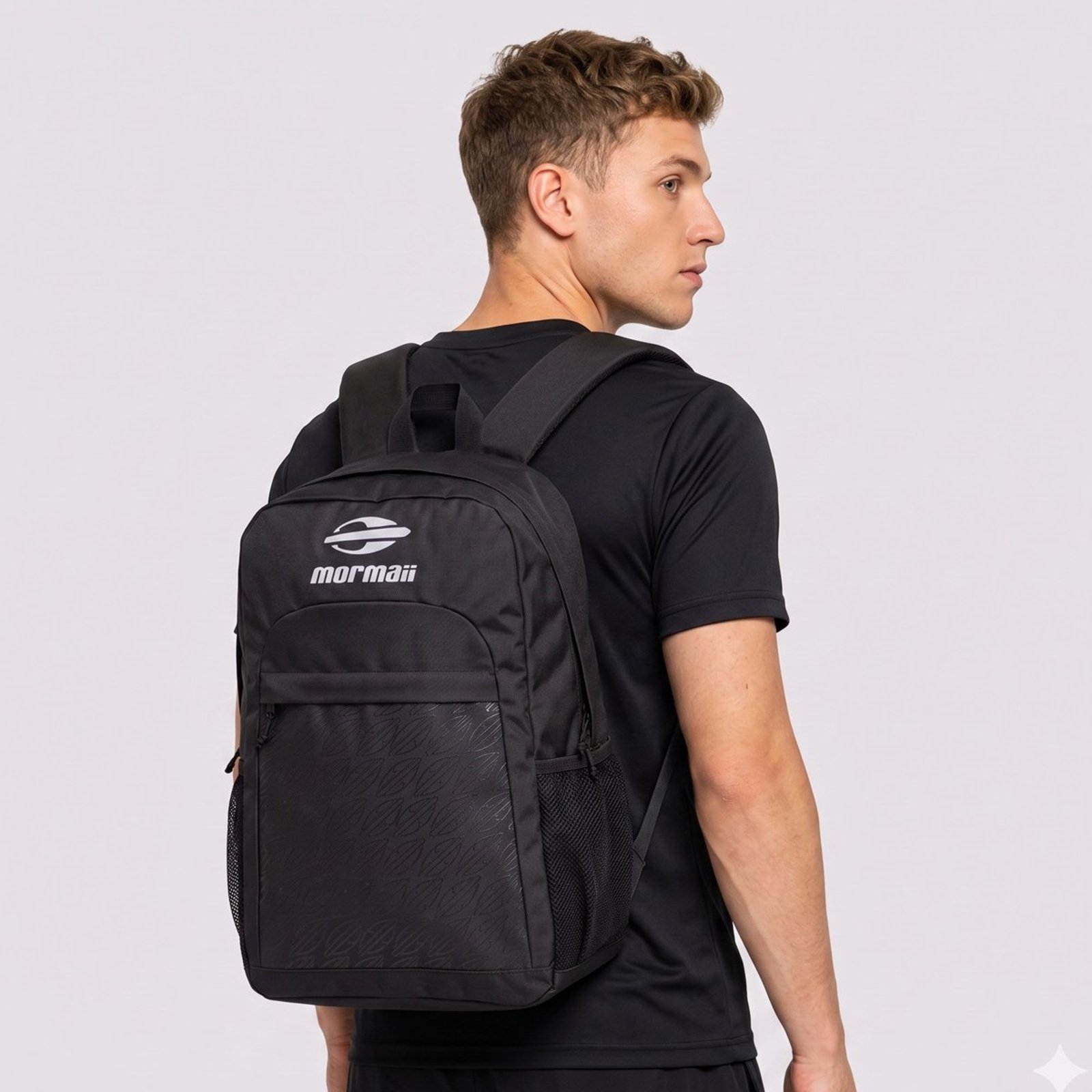 Infantil - Mochila Mormaii Emborrachada Esportiva Preta