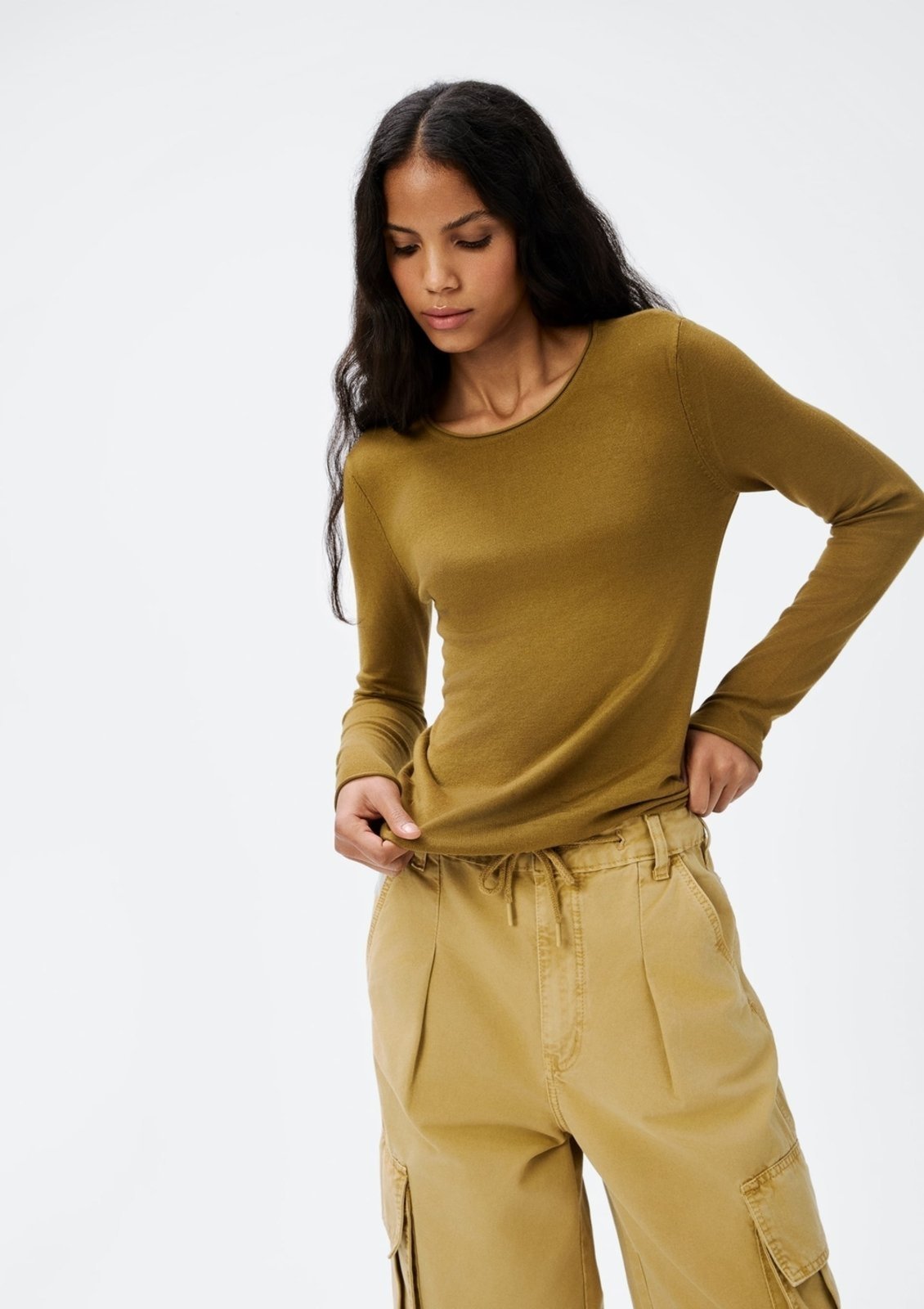 Blusa Feminina Manga Longa Slim Em Tricô Leve Hering