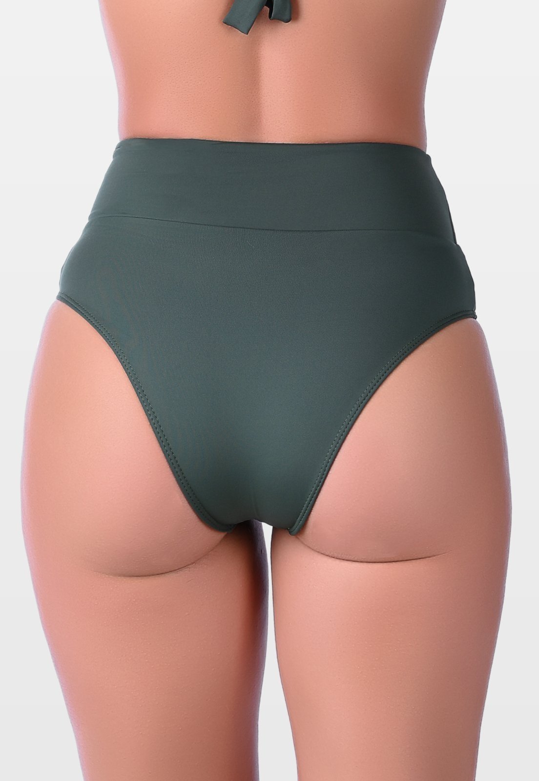 Vista 3 Calcinha Hot Pants Summer Soul Cós Duplo Escuro verde verde