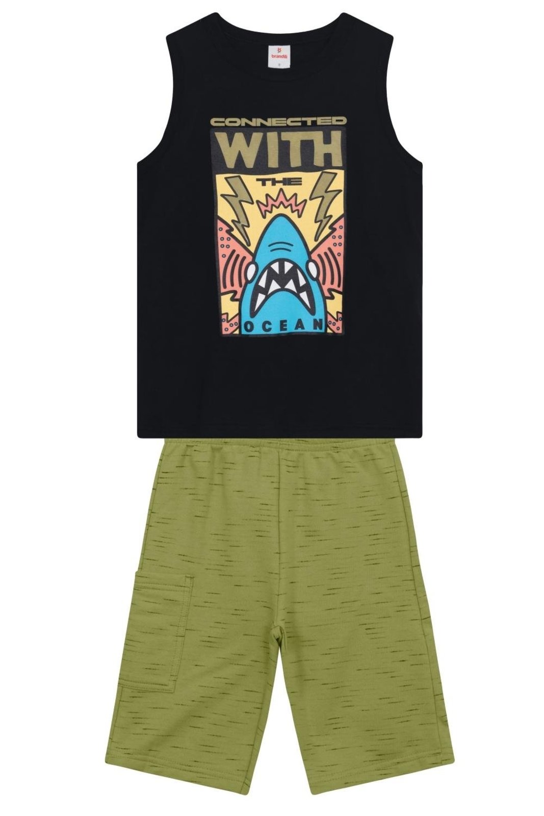 Infantil - Conjunto menino em meia malha Brandili