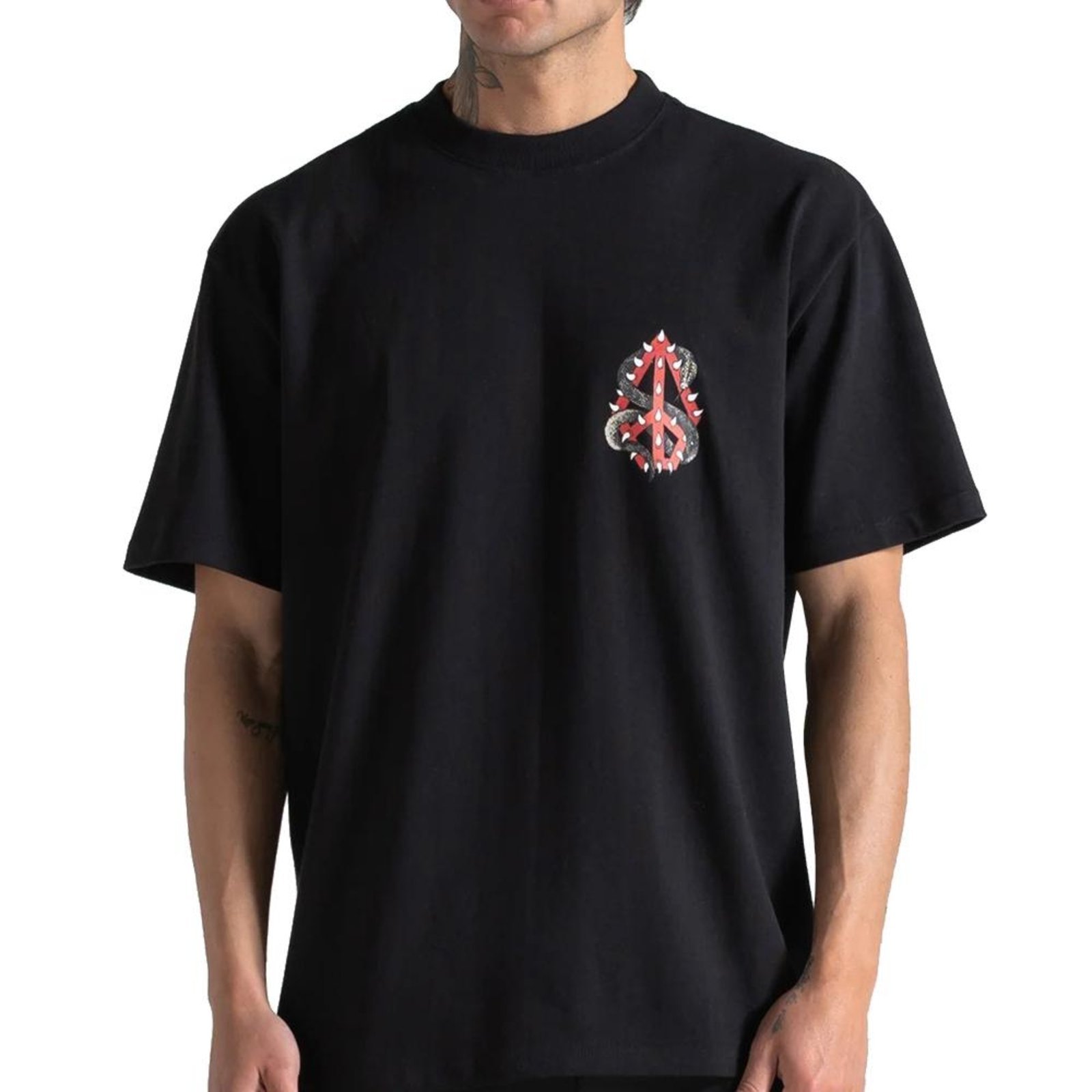 Camiseta Volcom Comfort Snake Peace SM26 Masculina Preto