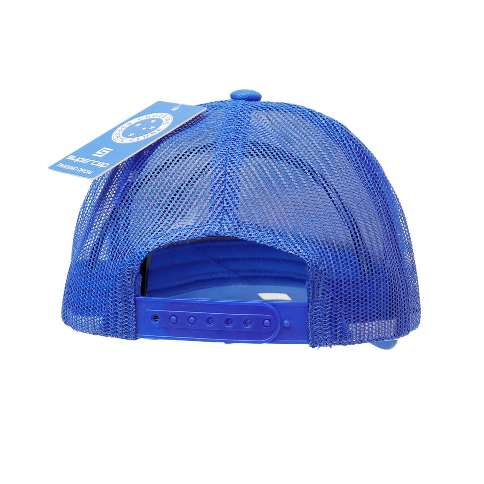 Vista 3 Boné Supercap Cruzeiro Trucker Silk Supercap azul