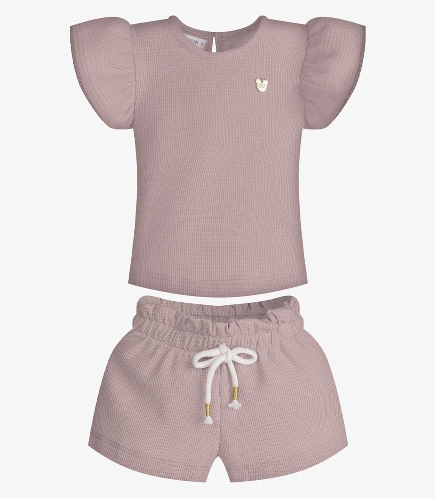 Infantil - Conjunto Menina Blusa Com Shorts Trick Nick Rosa