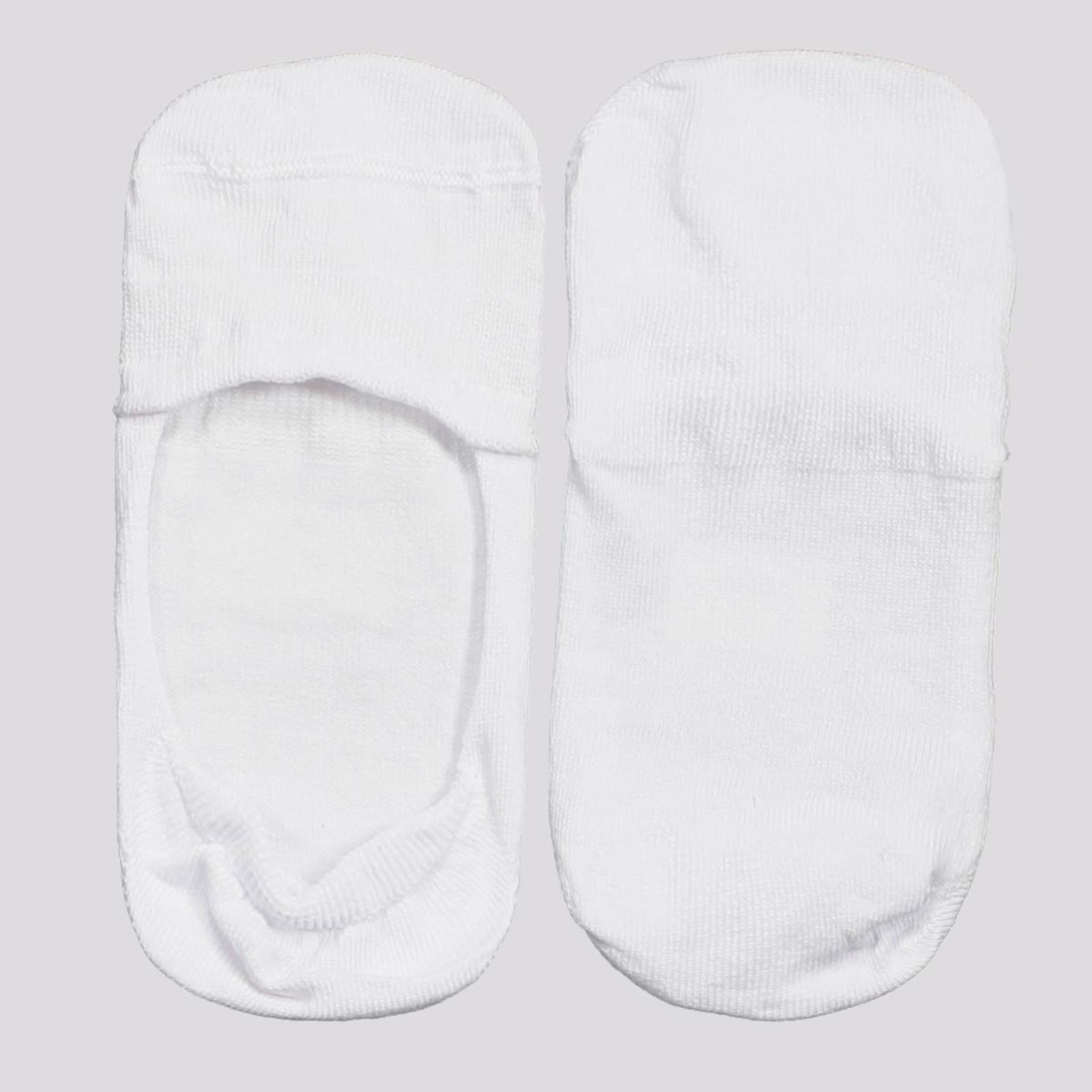 Vista 2 Meia Selene Sapatilha Invisível Feminina Branca branco SELENE branco