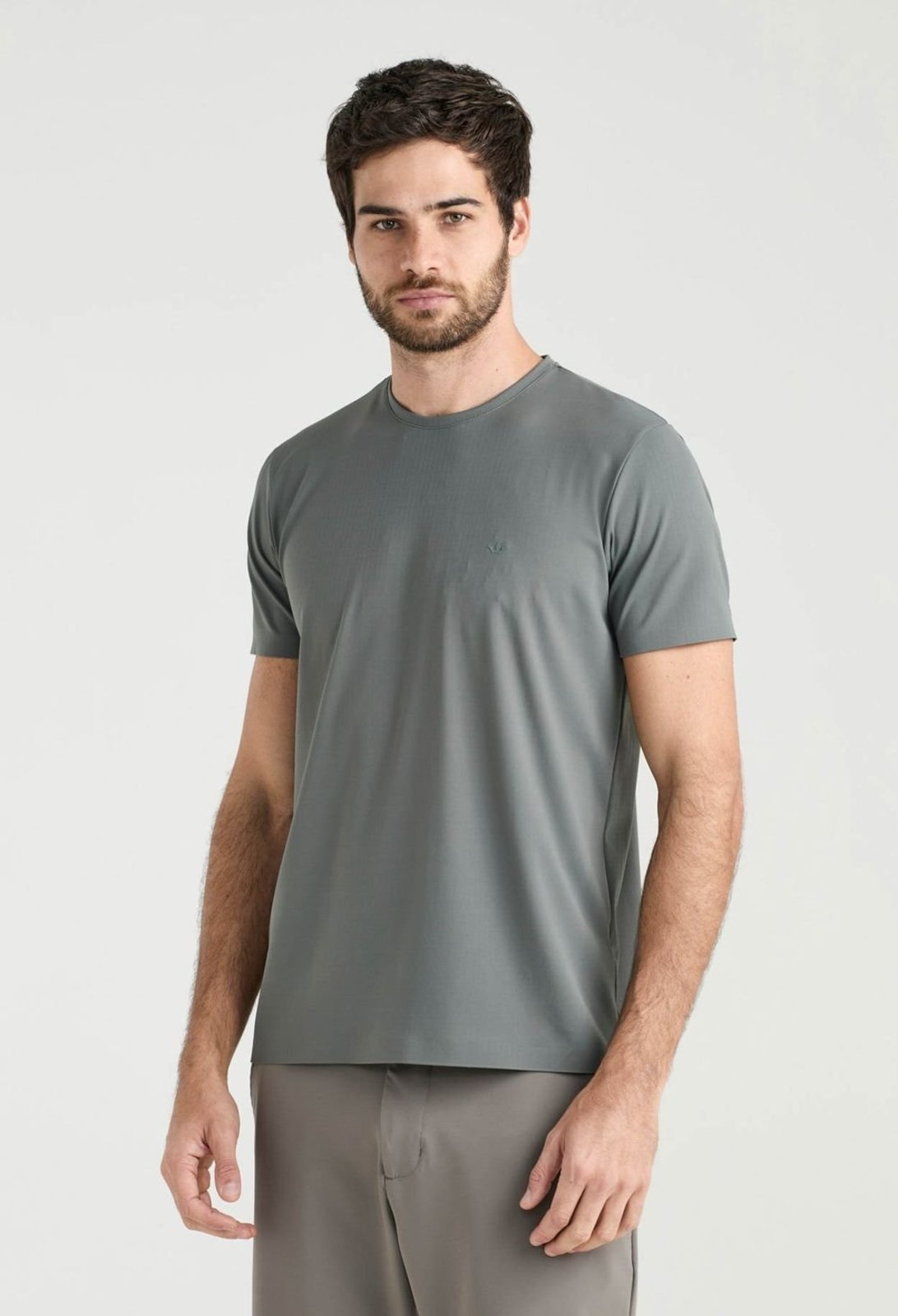 Camiseta Docthos Slim Manga Curta Poliamida Camiseta Manga Curta Docthos Slim Poliamida 140 Oliva P