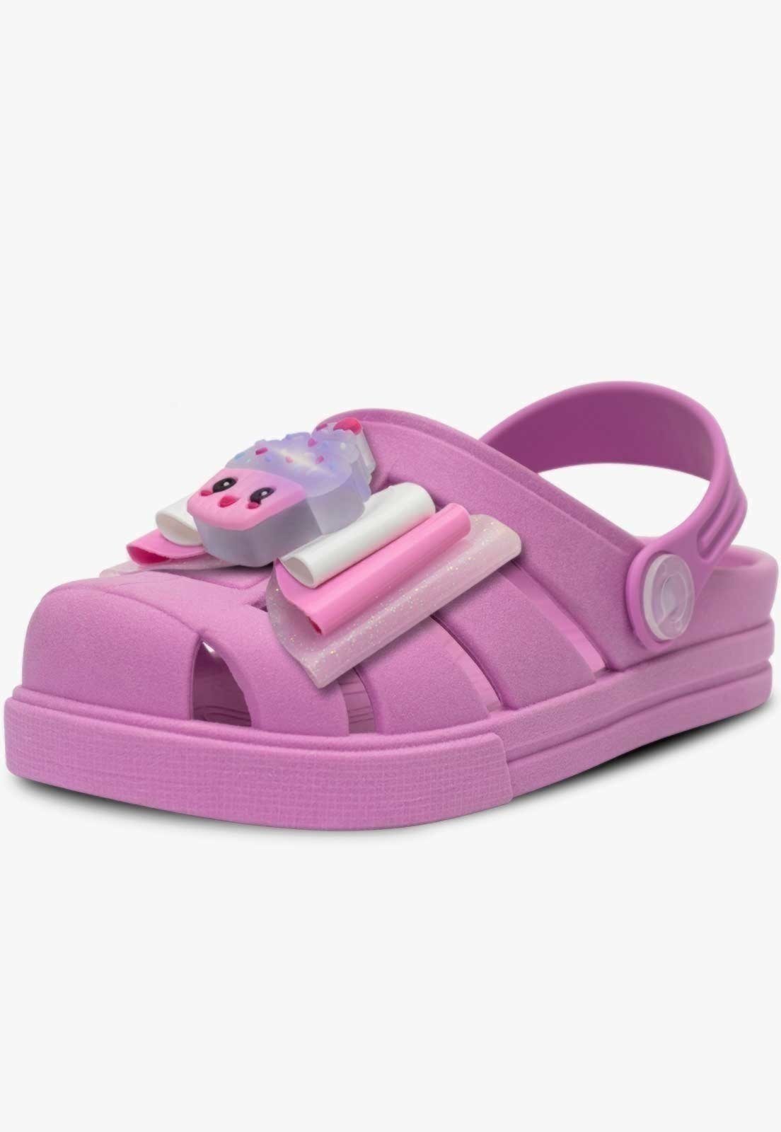 Infantil – Babuche Sandália Feminina Pópidi Menina Cupcake Lilás