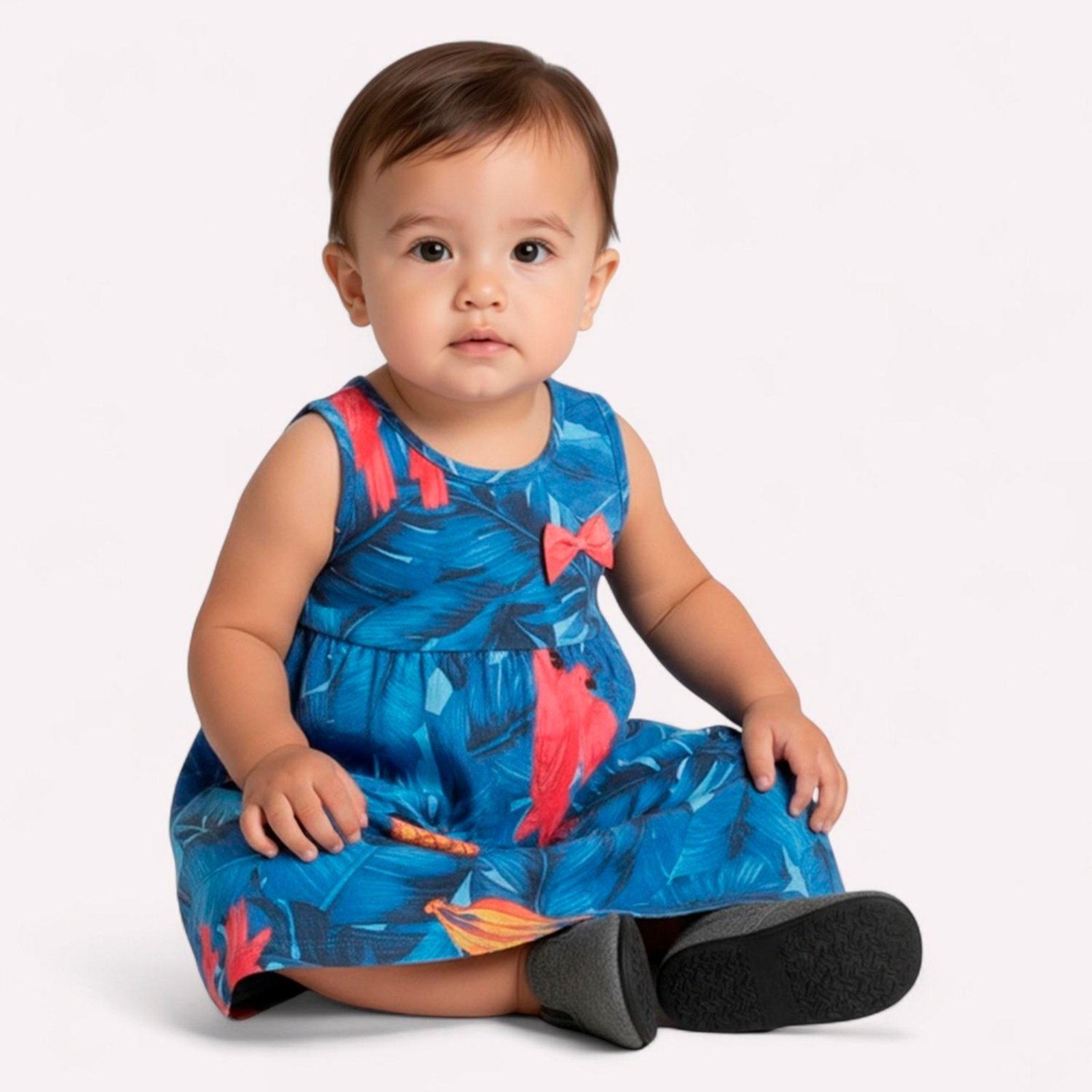 Infantil – Vestido Menina Folhagem Kyly