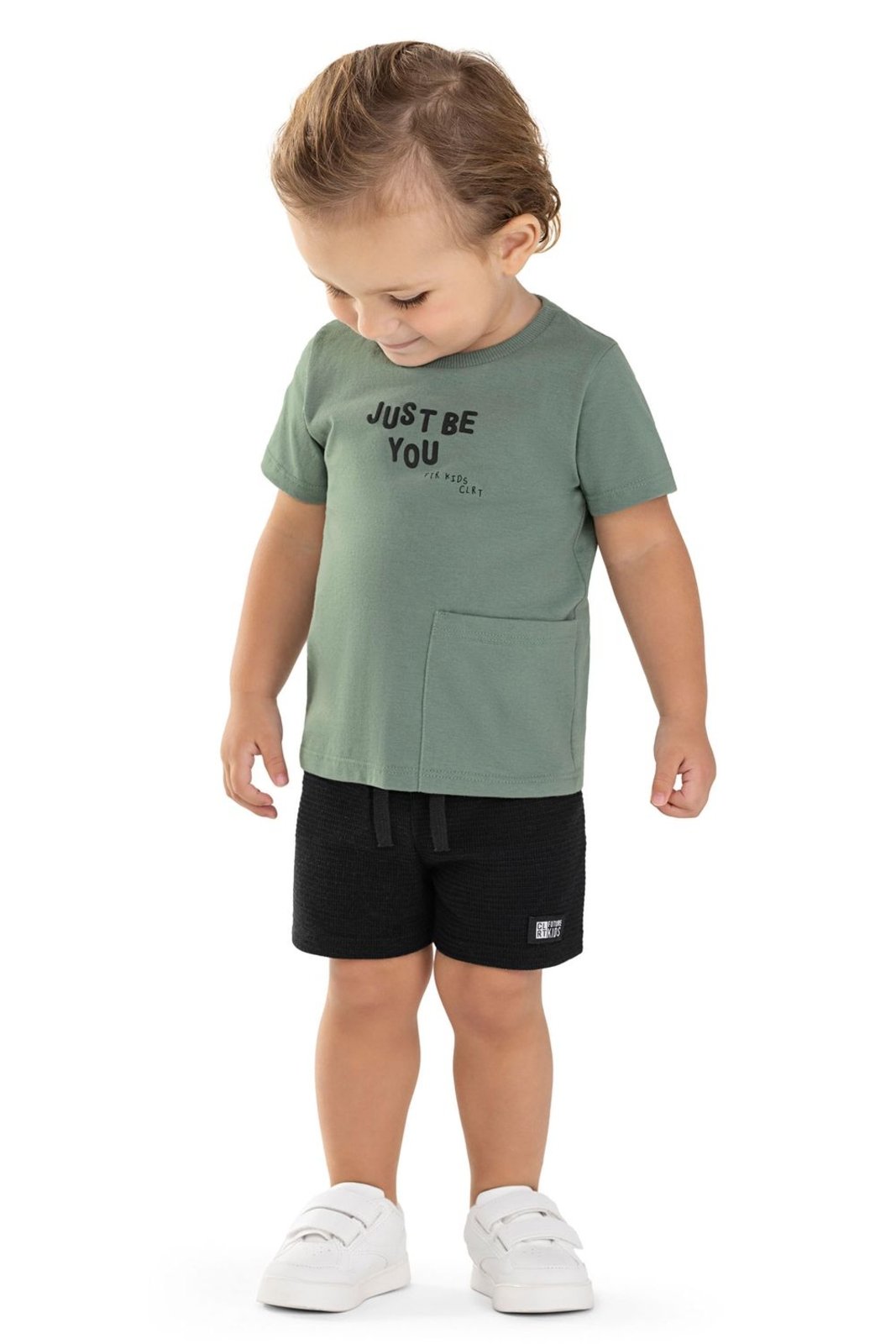 Vista 3 Infantil - Conjunto Menino Bolso Lateral Colorittá bege Colorittá bege