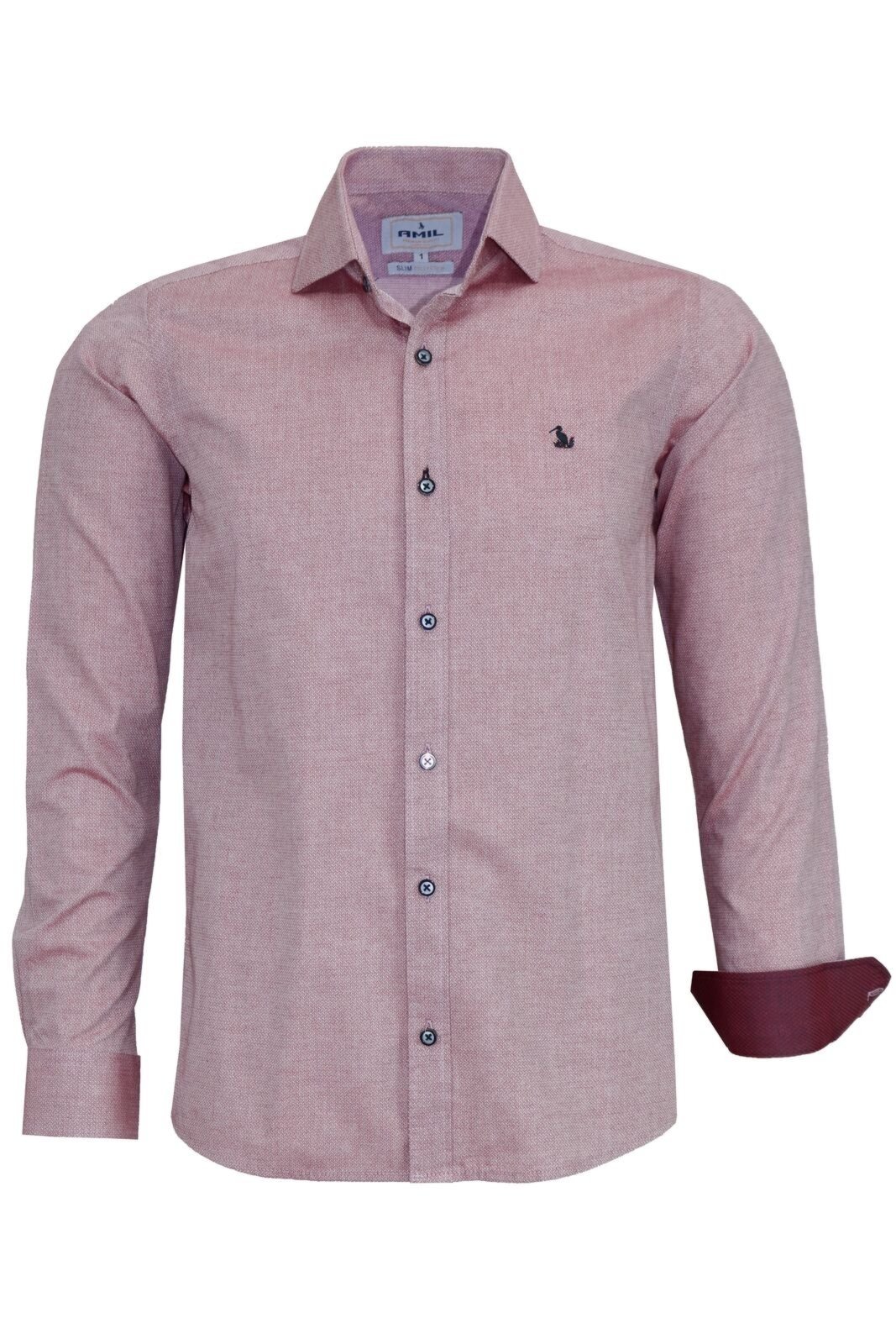 Camisa Masculina Social Manga Longa Amil Slim Lançament 1805
