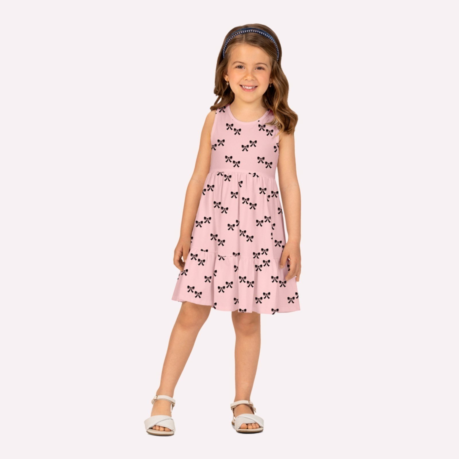 Infantil - Vestido Menina Laços Milon