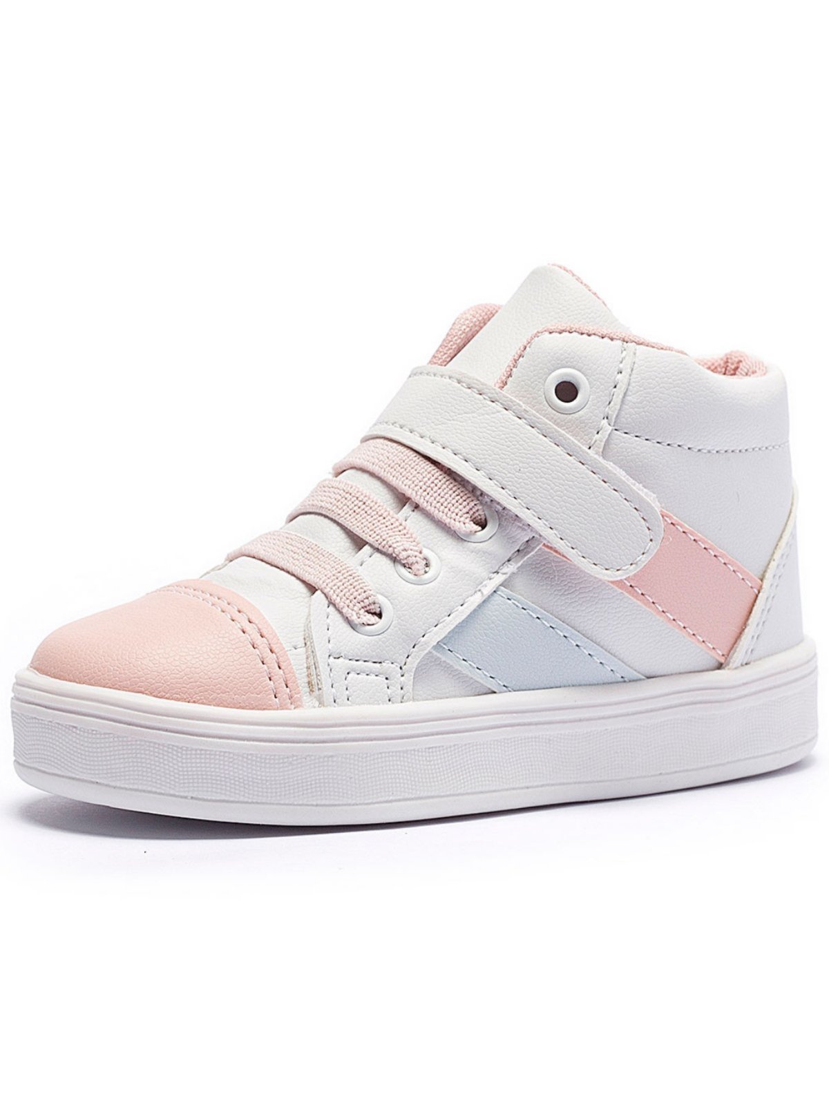 Infantil - Tênis Tininha Menina Cano Alto Casual Branco