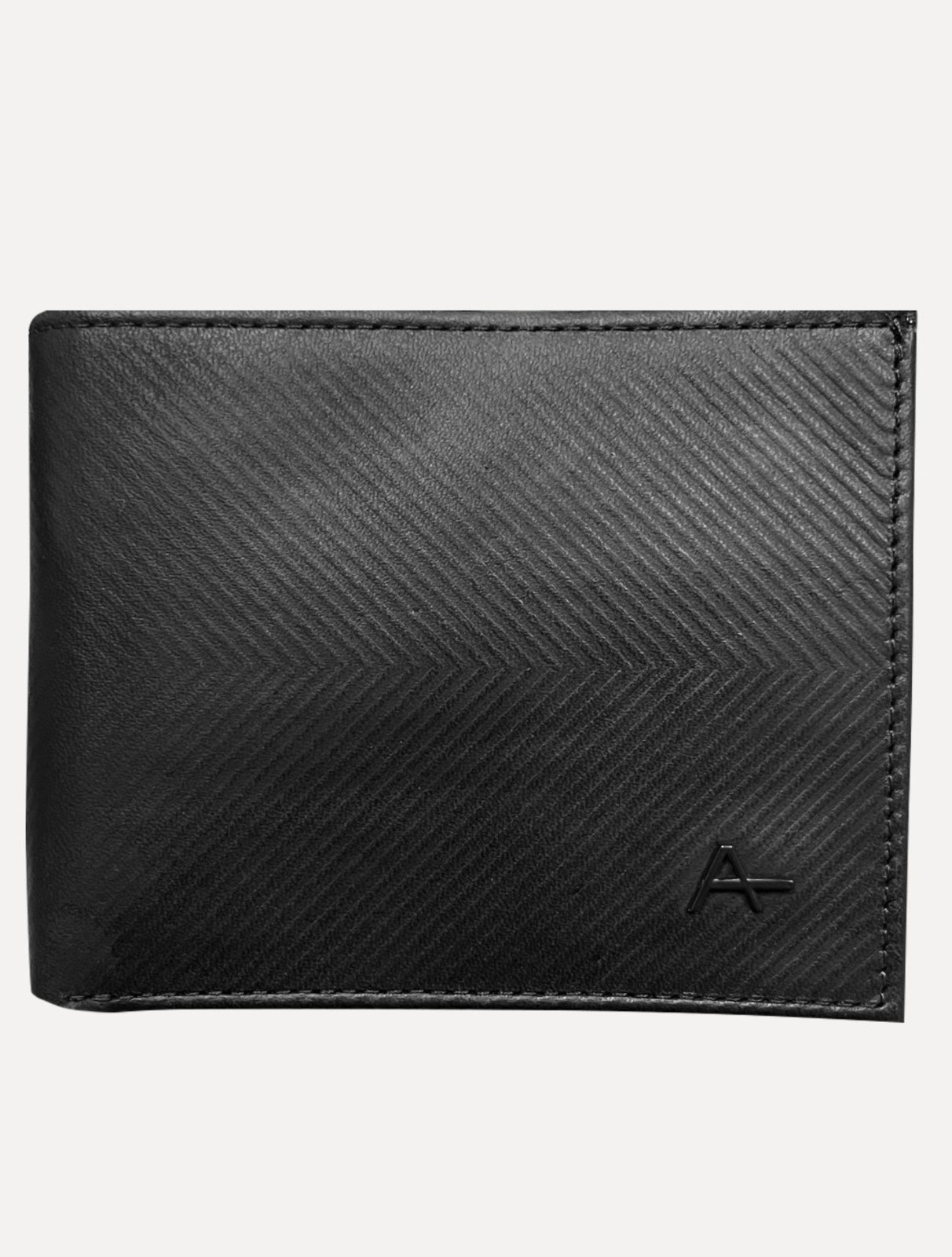 Vista 2 Carteira Aramis Masculina Chevron Preta preto Aramis preto