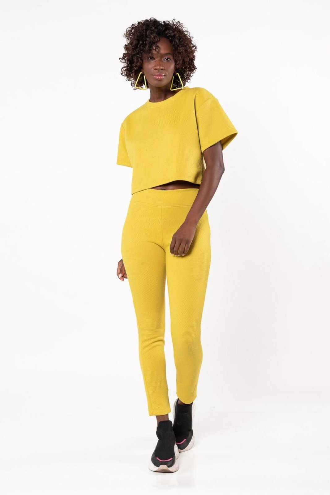 Calca moleton montaria Amarelo