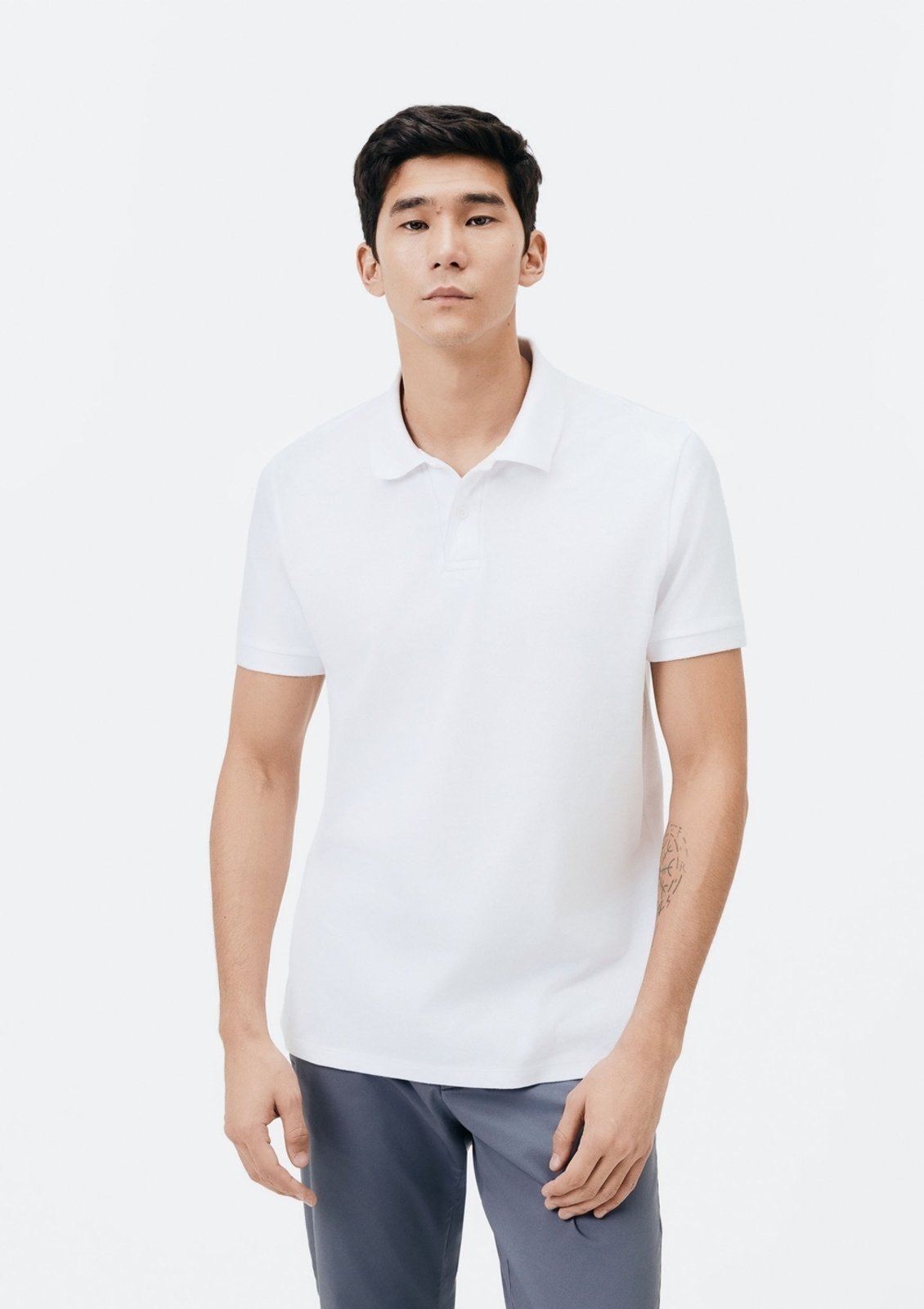 Camisa Polo Básica Masculina Em Piquet