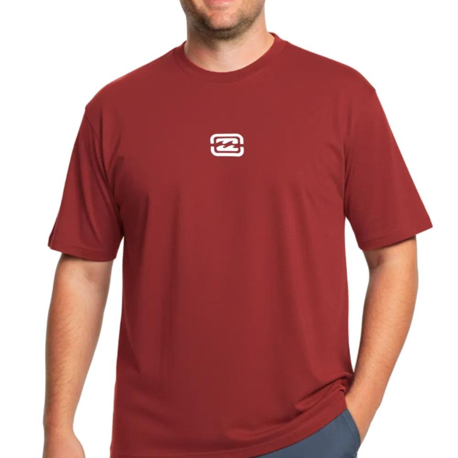 Camiseta Billabong Bracket Wave PS WT25 Masculina Vinho