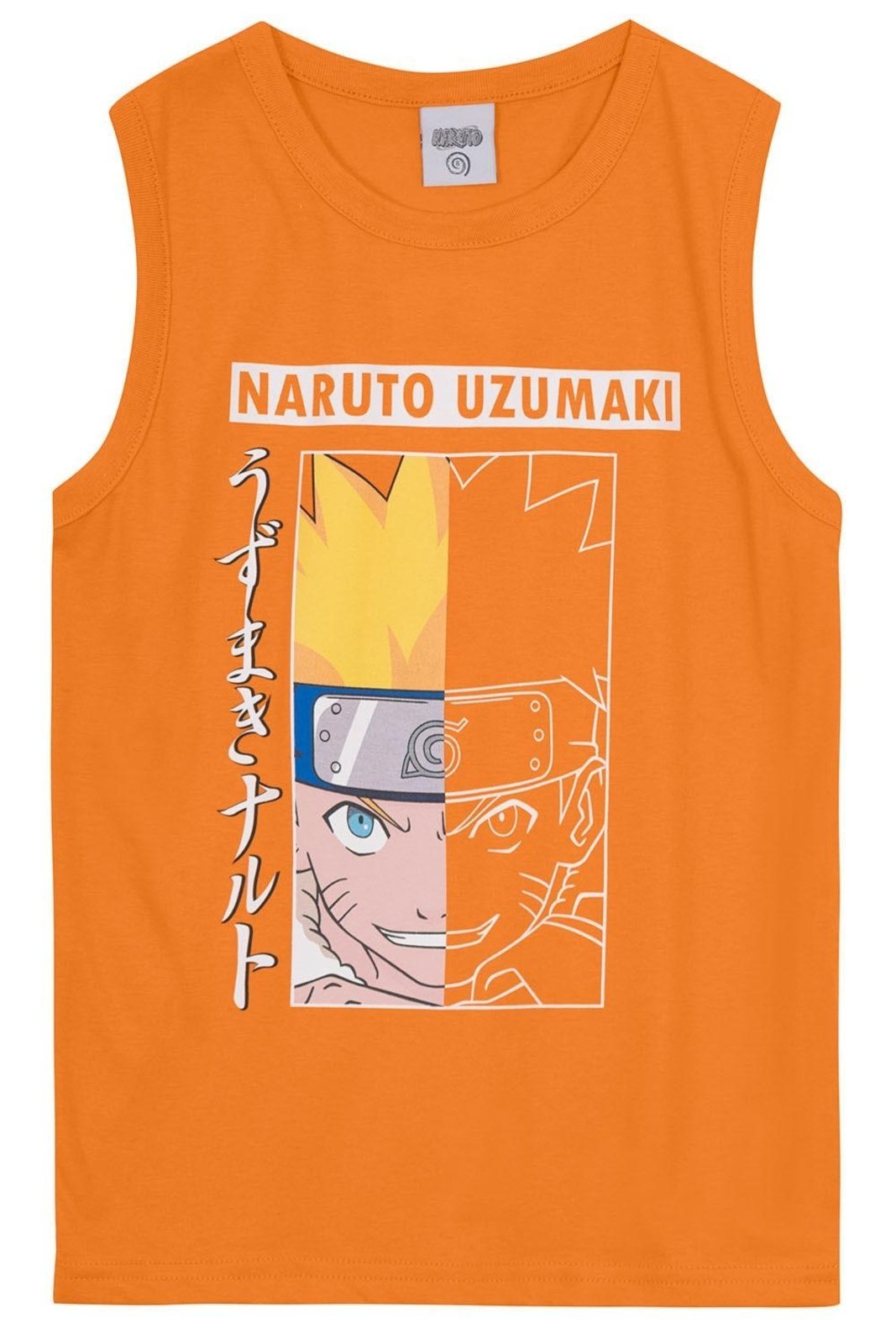 Vista 3 Infantil - Regata menino do naruto Brandili laranja Brandili laranja