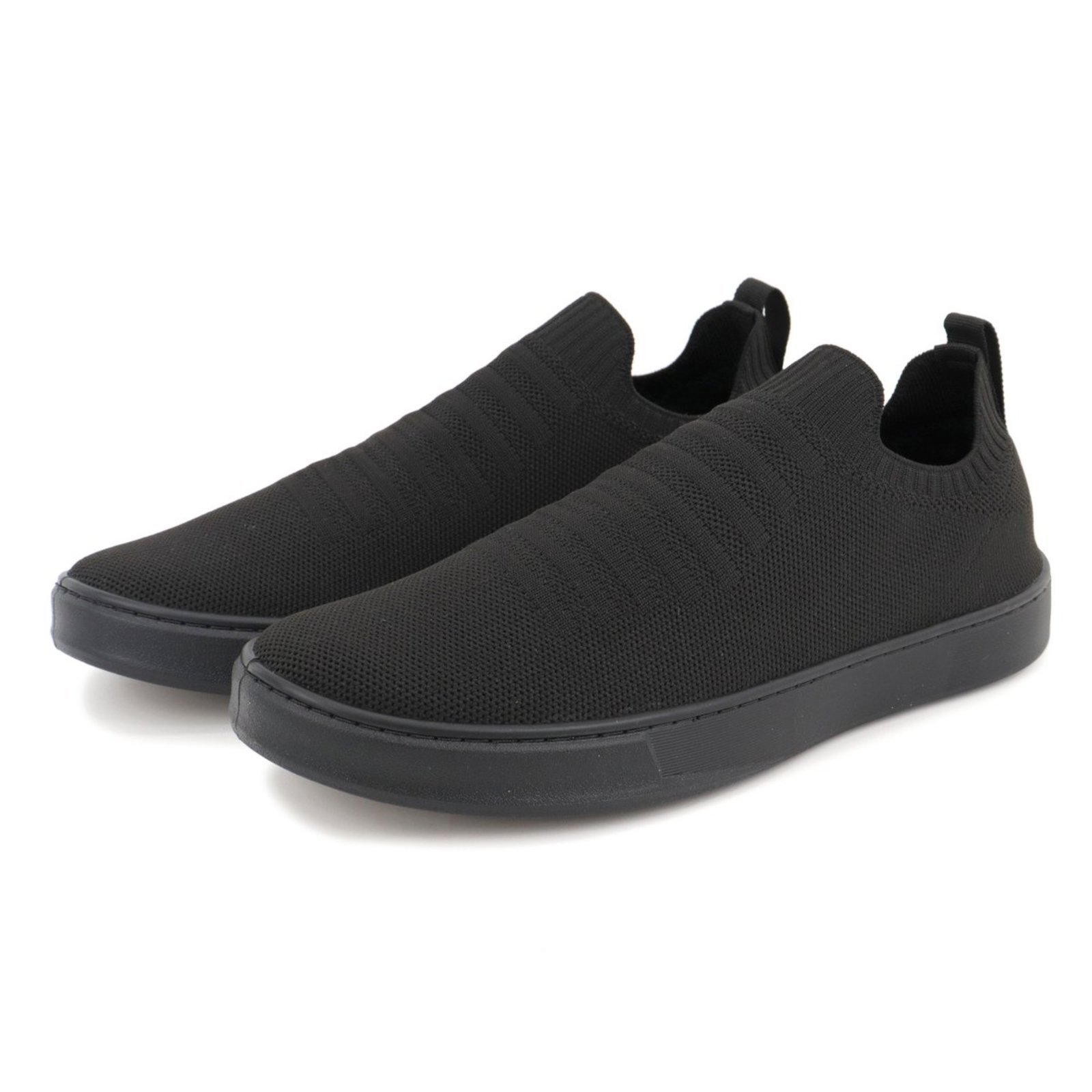 Sapato Masculino Casual Veritimo Sapatenis Knit Conforto Versátil Esporte Fino Dia a Dia Preto