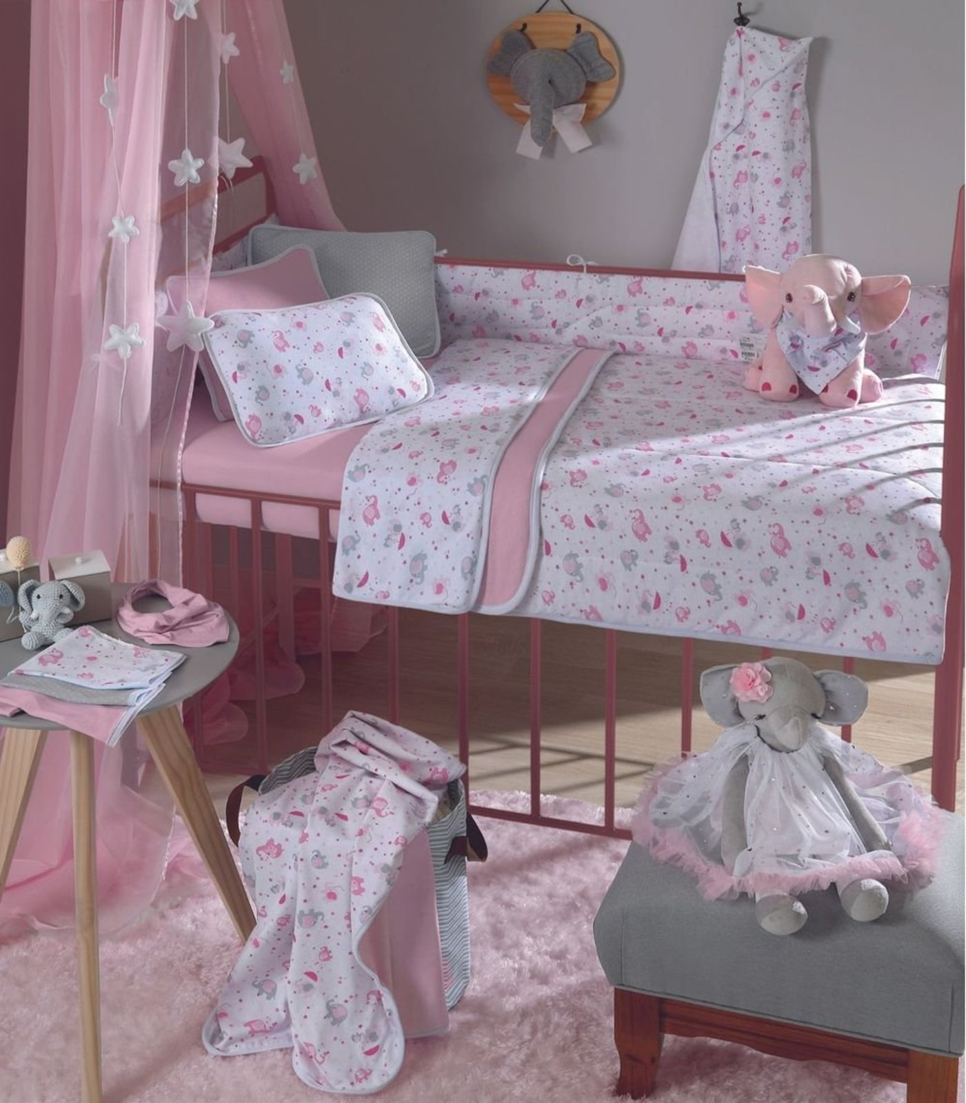 Edredom Estampado Vivaldi Cinza
