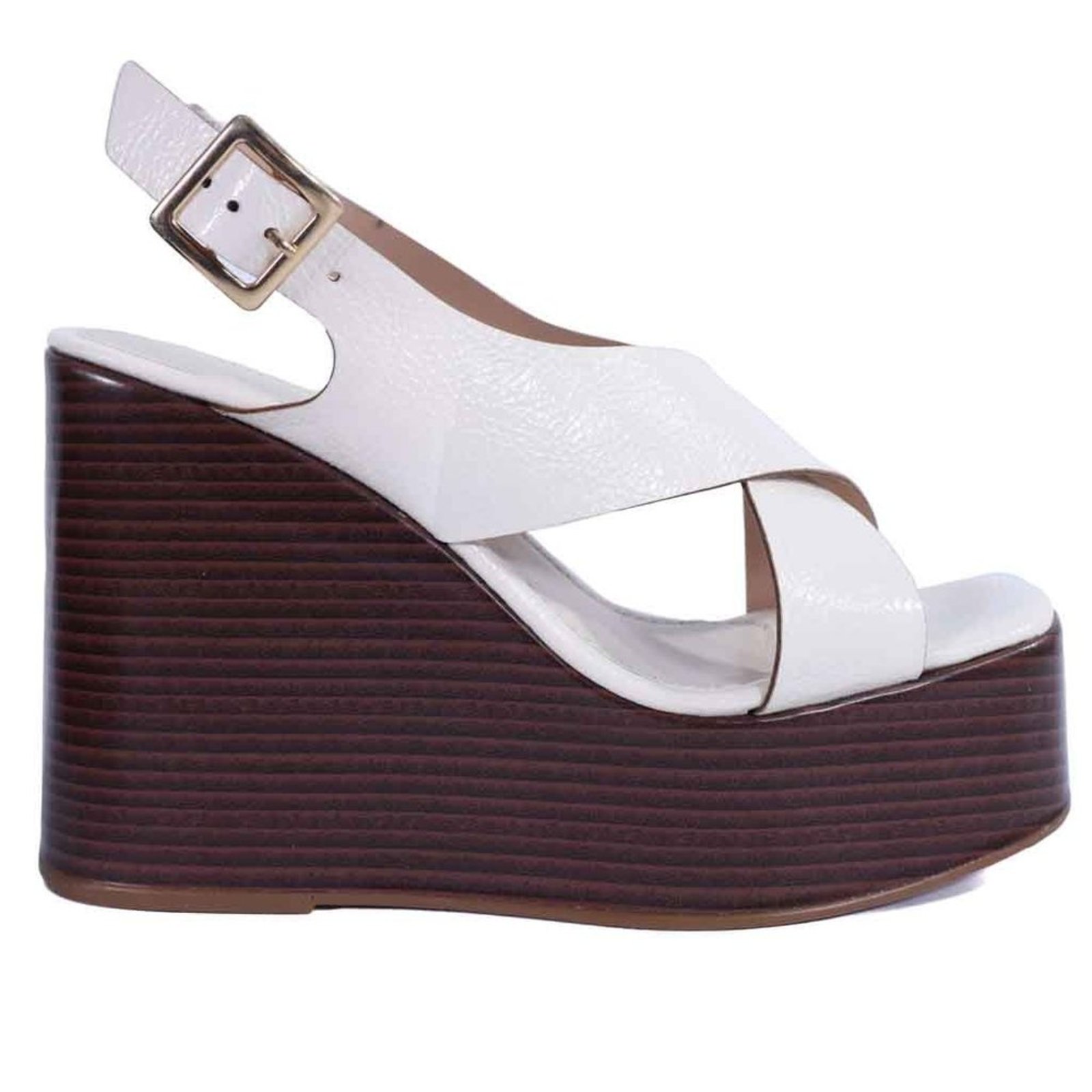 Sandália Anabela Zariff Feminina 4555-87000 Zariff Off-white