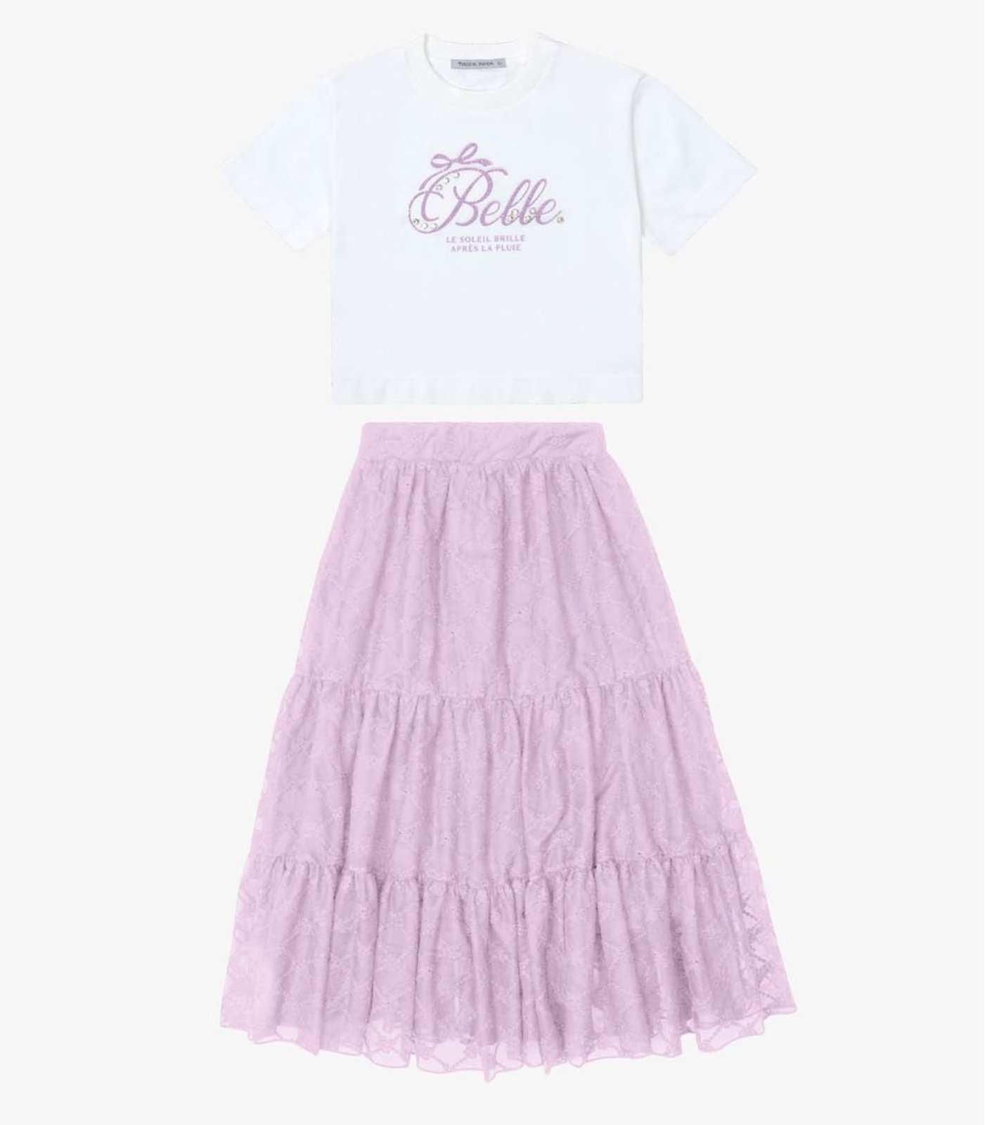 Infantil - Conjunto Verão Meninas Midi Com Estampa Trick Nick Branco