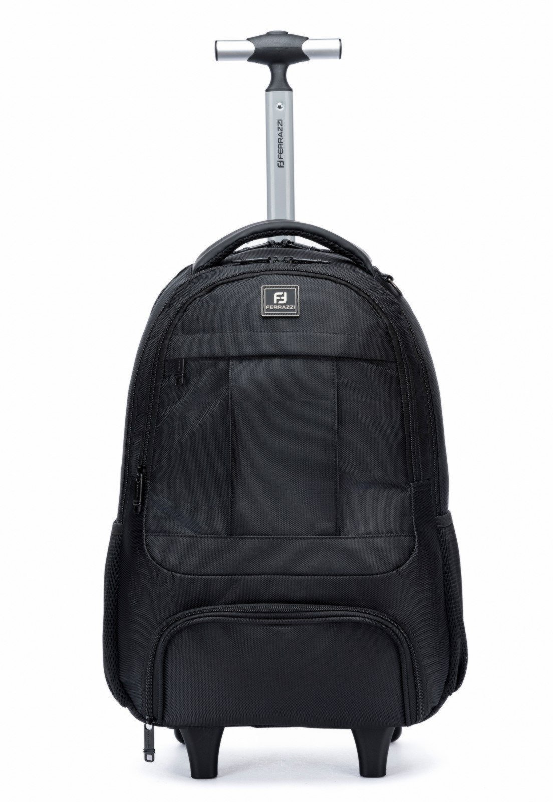 Vista 2 Infantil - Mochila Executiva Rodinhas Preta Notebook Reforçada Versátil Trabalho Viagem Ferrazzi preto Ferrazzi preto