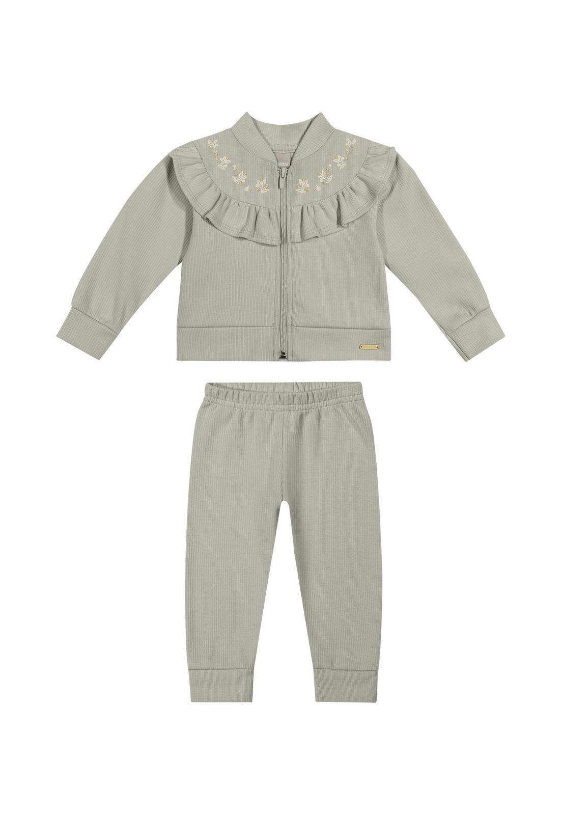 Infantil - Conjunto Calça Menina Colorittá G Verde