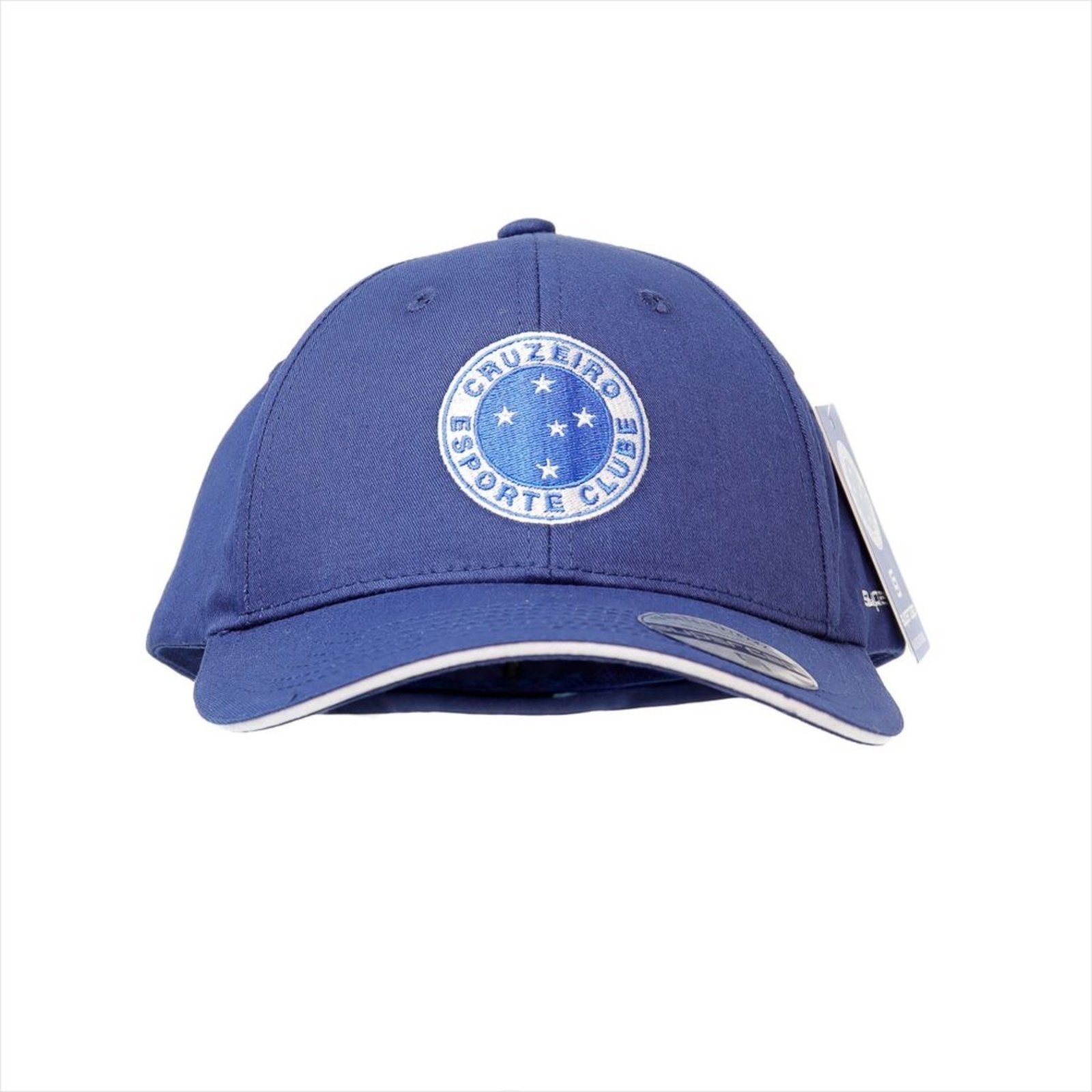 Vista 2 Boné Supercap Cruzeiro Bordado Frontal Lateral UV 50+ Supercap azul marinho