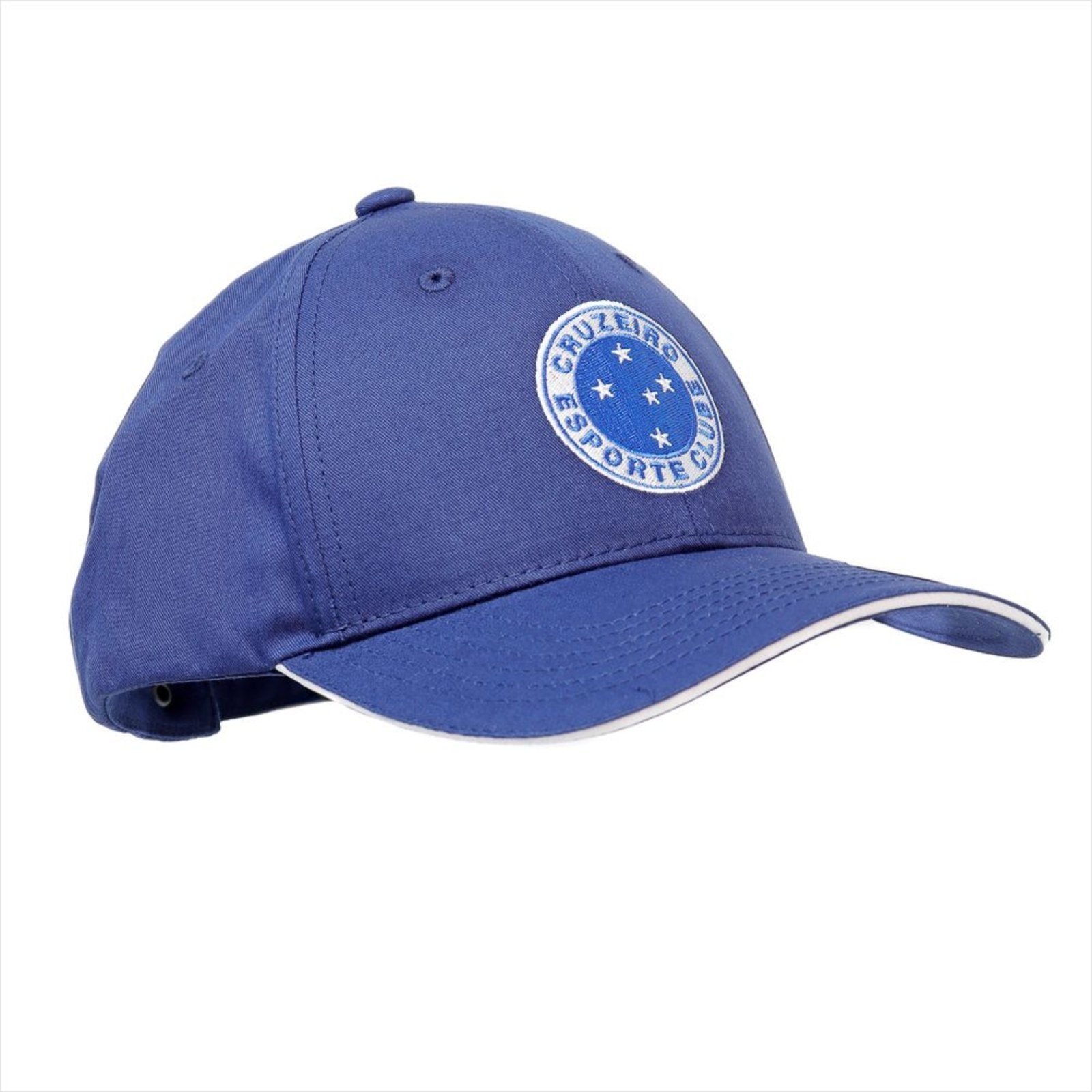 Vista 3 Boné Supercap Cruzeiro Bordado Frontal Lateral UV 50+ Supercap azul marinho
