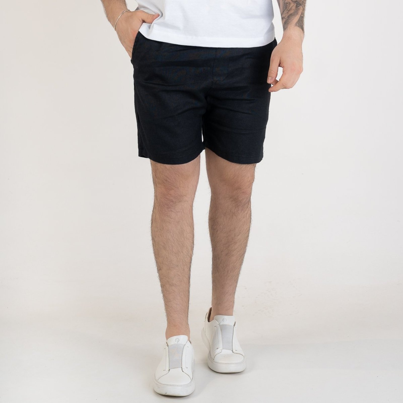 Shorts RL Linho Preto