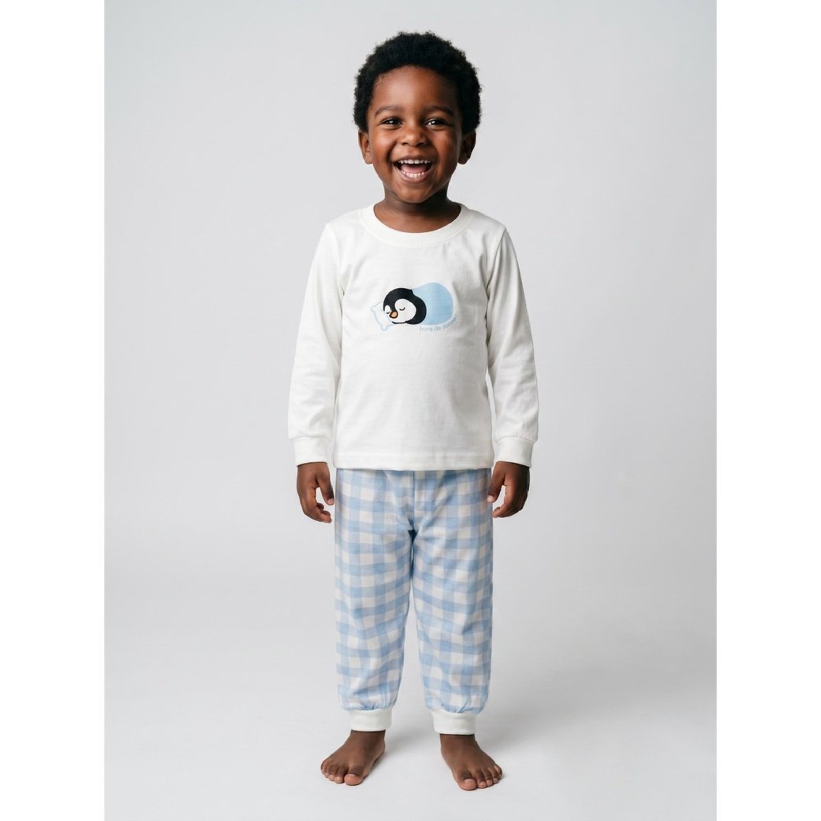Infantil - Conjunto Pijama Longo Menino Pinguim