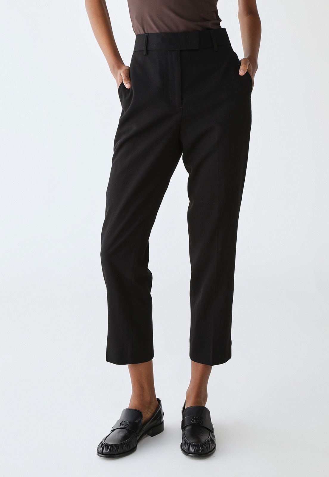 Calça Dudalina Mom Alfaiataria Preta