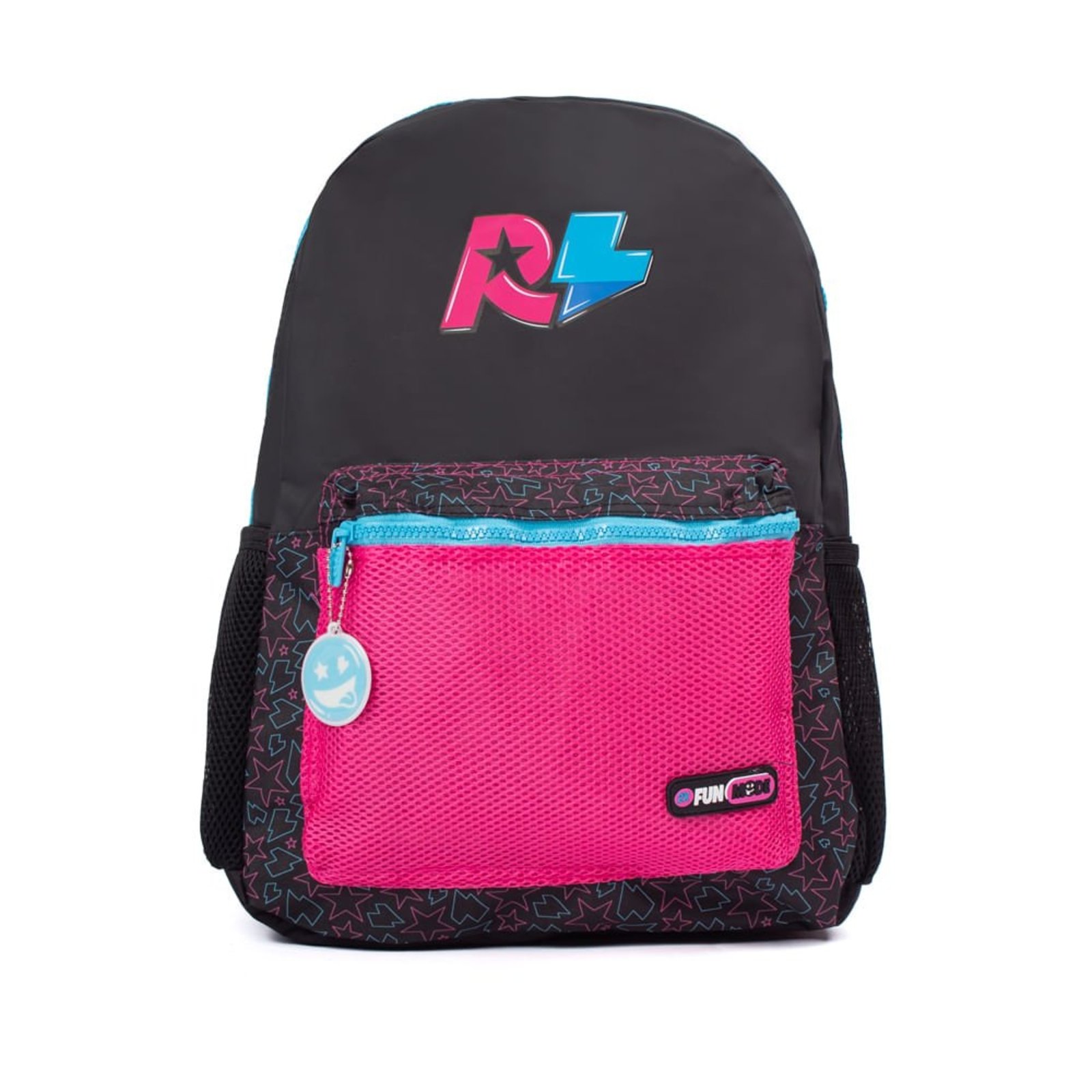 Infantil - Mochila Juvenil Clio Style Rafa e Luiz Preto/rosa