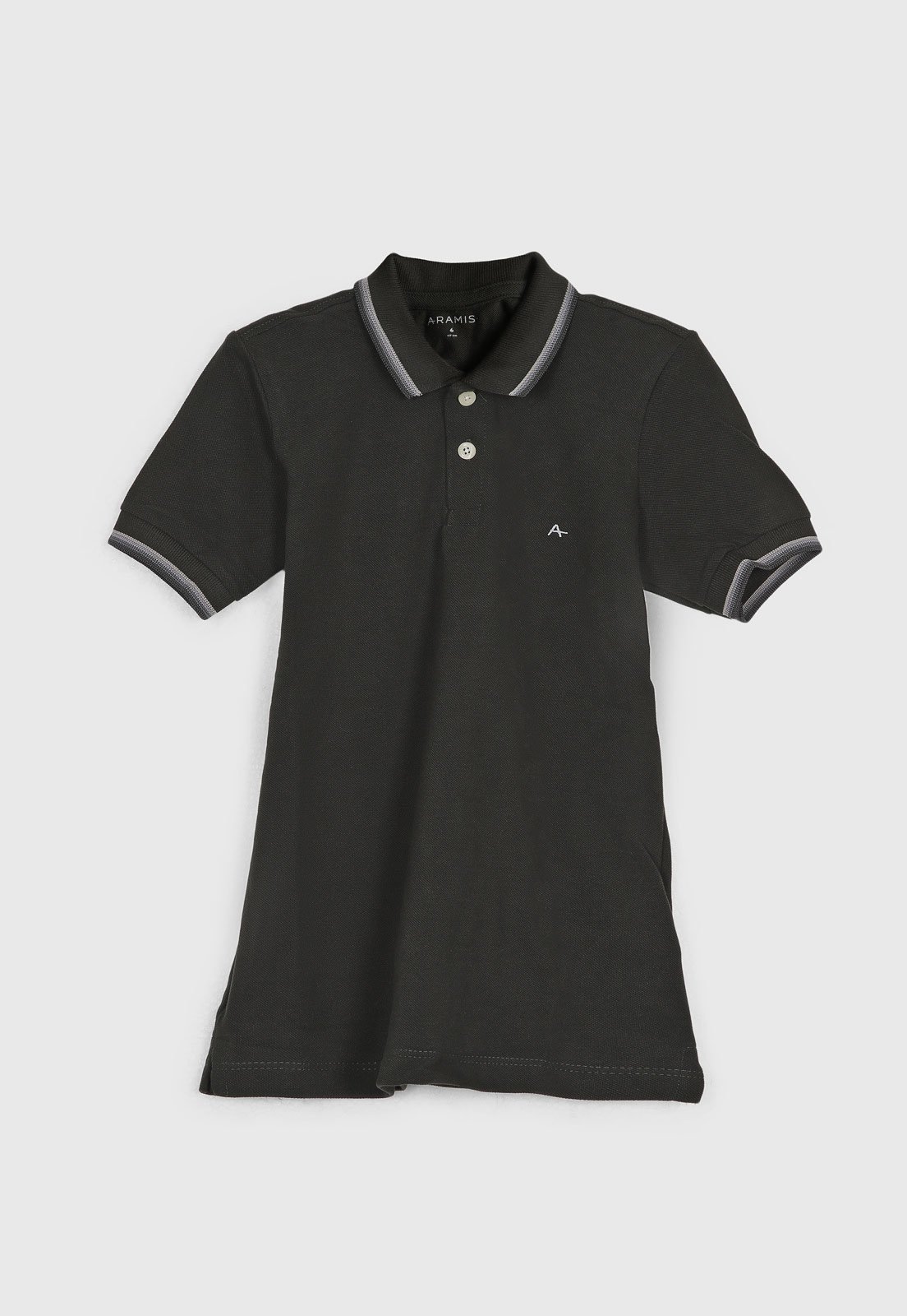 Infantil - Polo Aramis Gola Contraste Verde