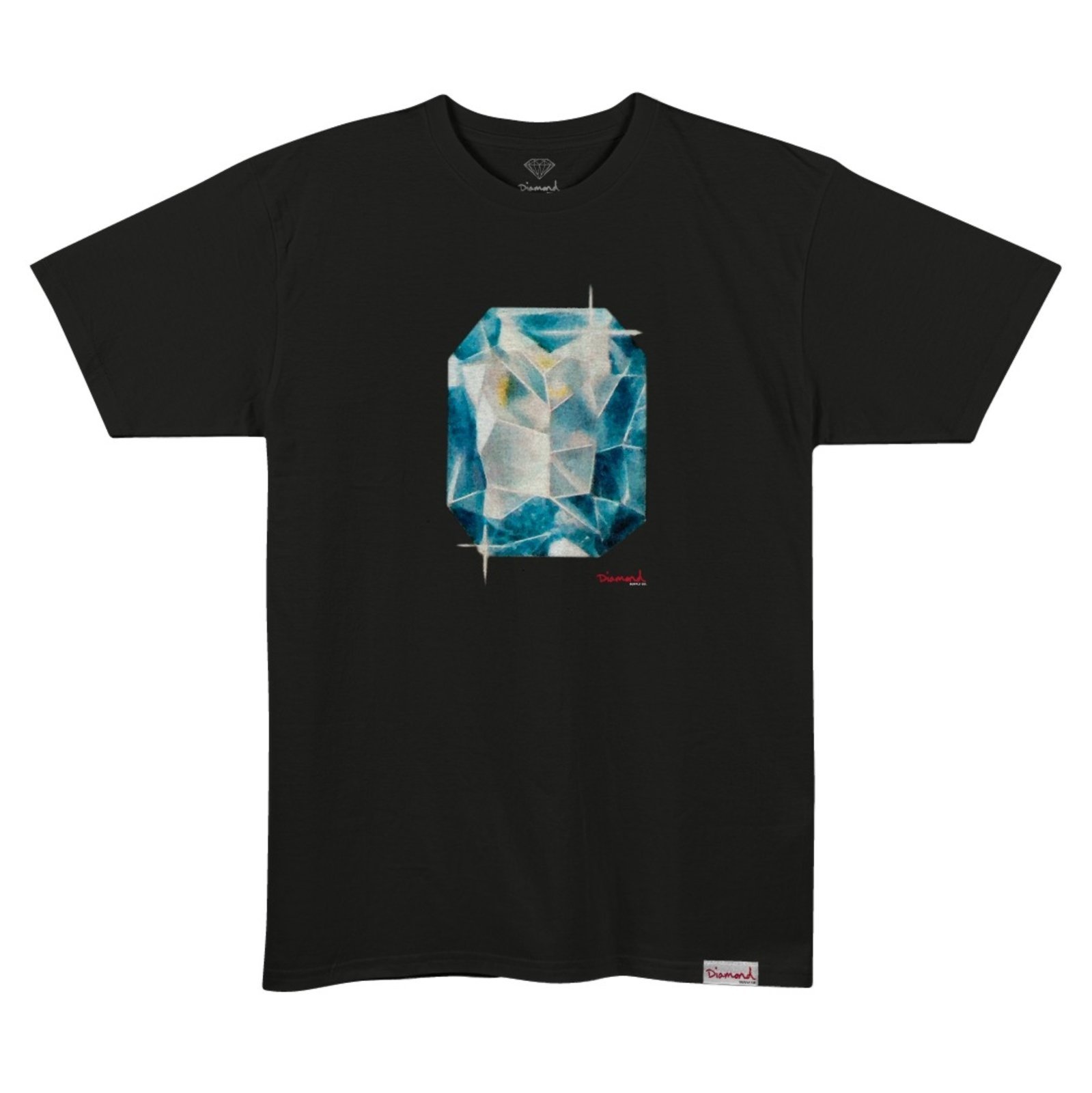 Camiseta Diamond Watercolor Gem Tee - BLACK