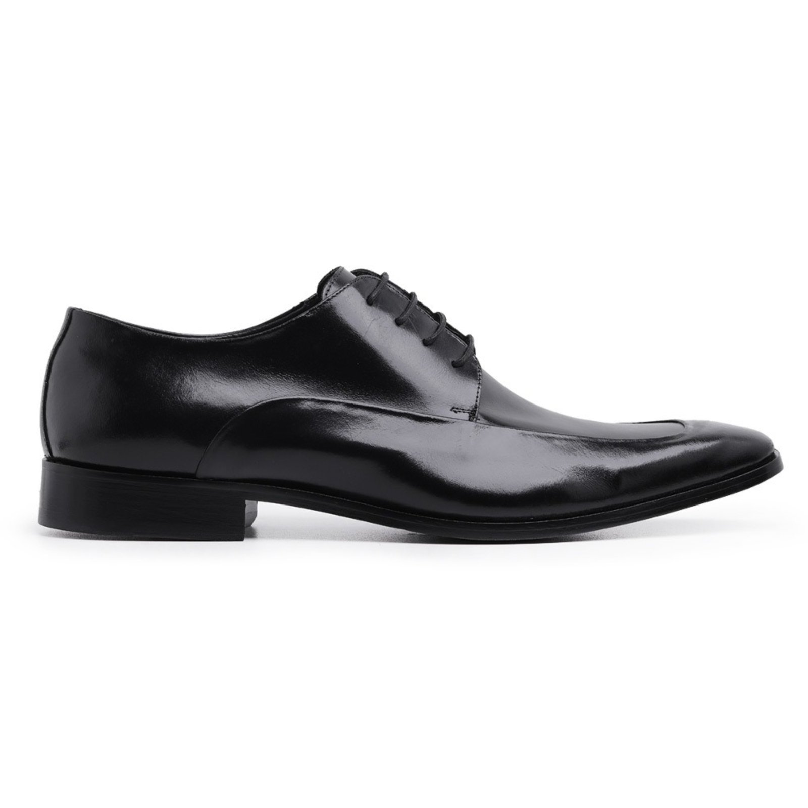Sapato Derby Social Casamento em Couro Paulo Vieira Homem Cor Preto