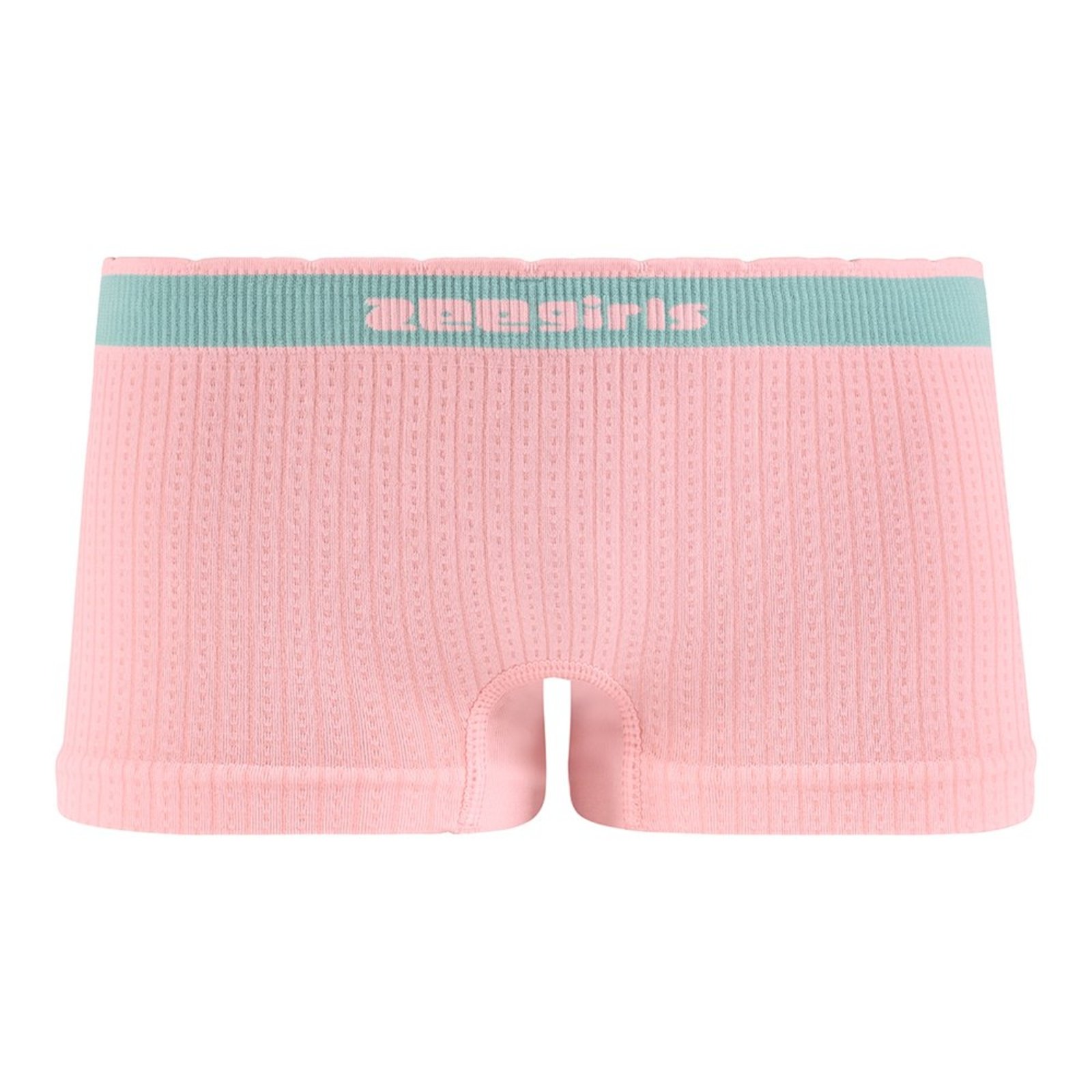 Calcinha Boxer sem Costura Cós Bicolor Rosa