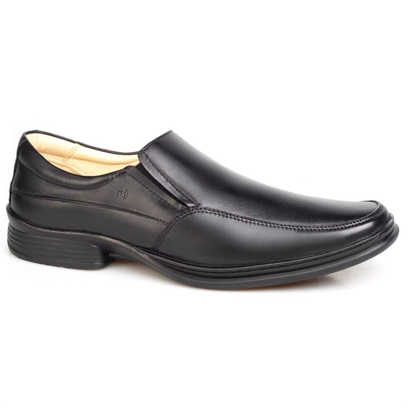 Sapato Soft Confort Couro Rafarillo Masculino Preto