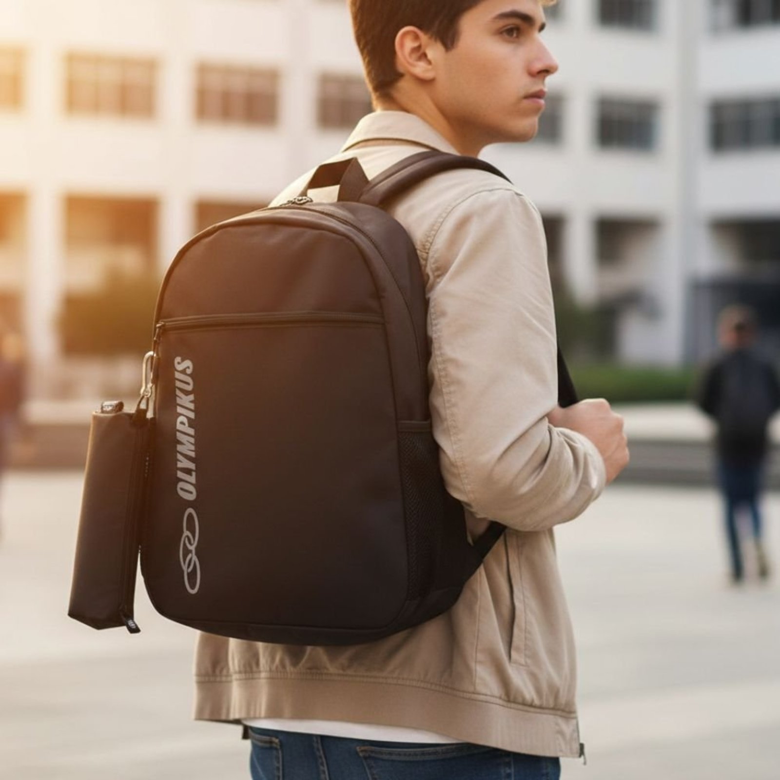 Mochila Unissex Olympikus Juvenil Estojo Preto