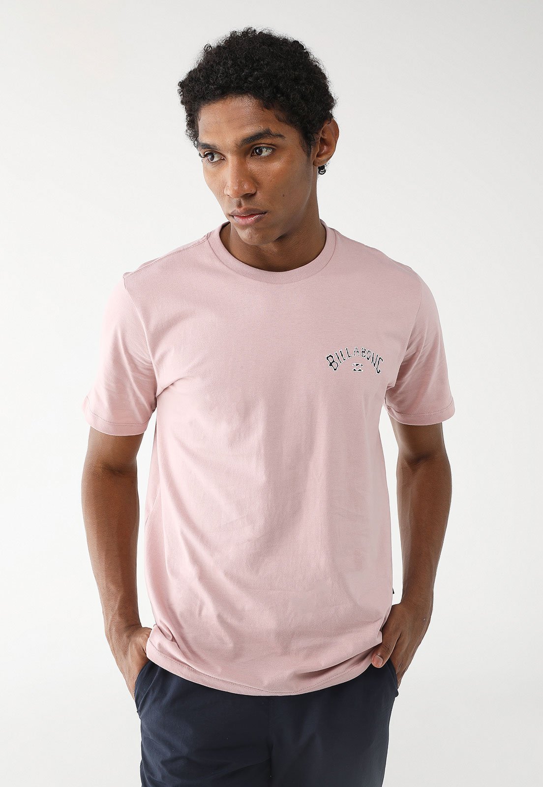 Camiseta Billabong Reta Throwback Rosa