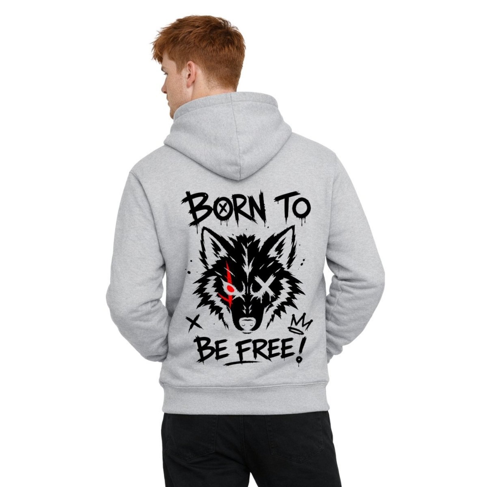 Blusa Moletom Canguru Casaco Masculino Dark Urban Manga 10 Cinza