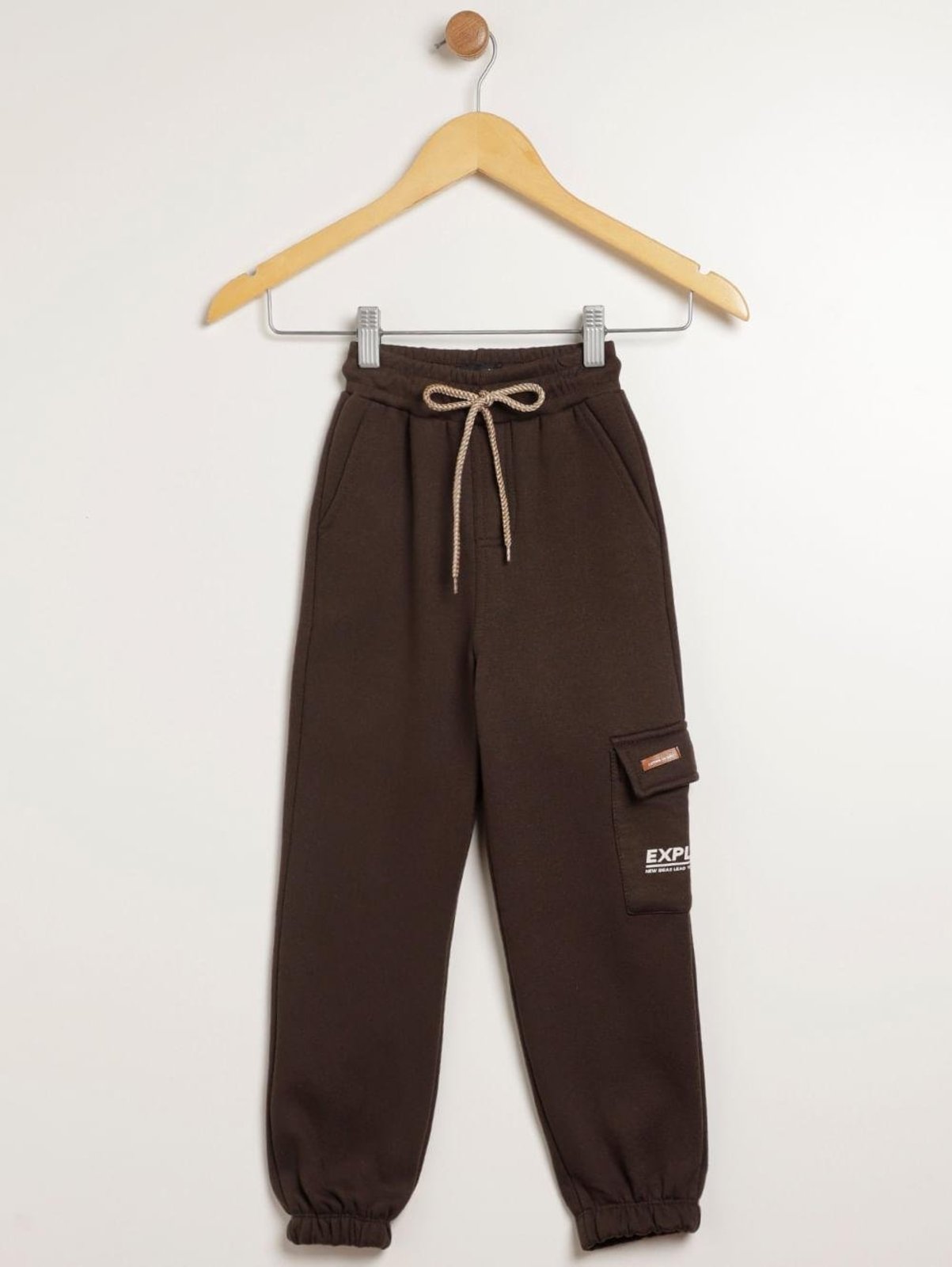 Infantil - Calça Moletom Para Menino - MARROM